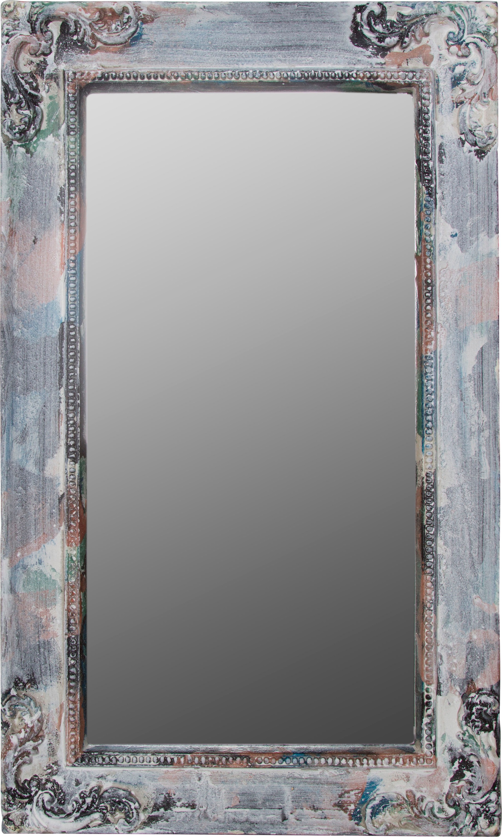 Myflair Möbel & Accessoires Wandspiegel »Manja«, (1 St.), rechteckig, verzierter Rahmen aus Holz, Shabby Optik