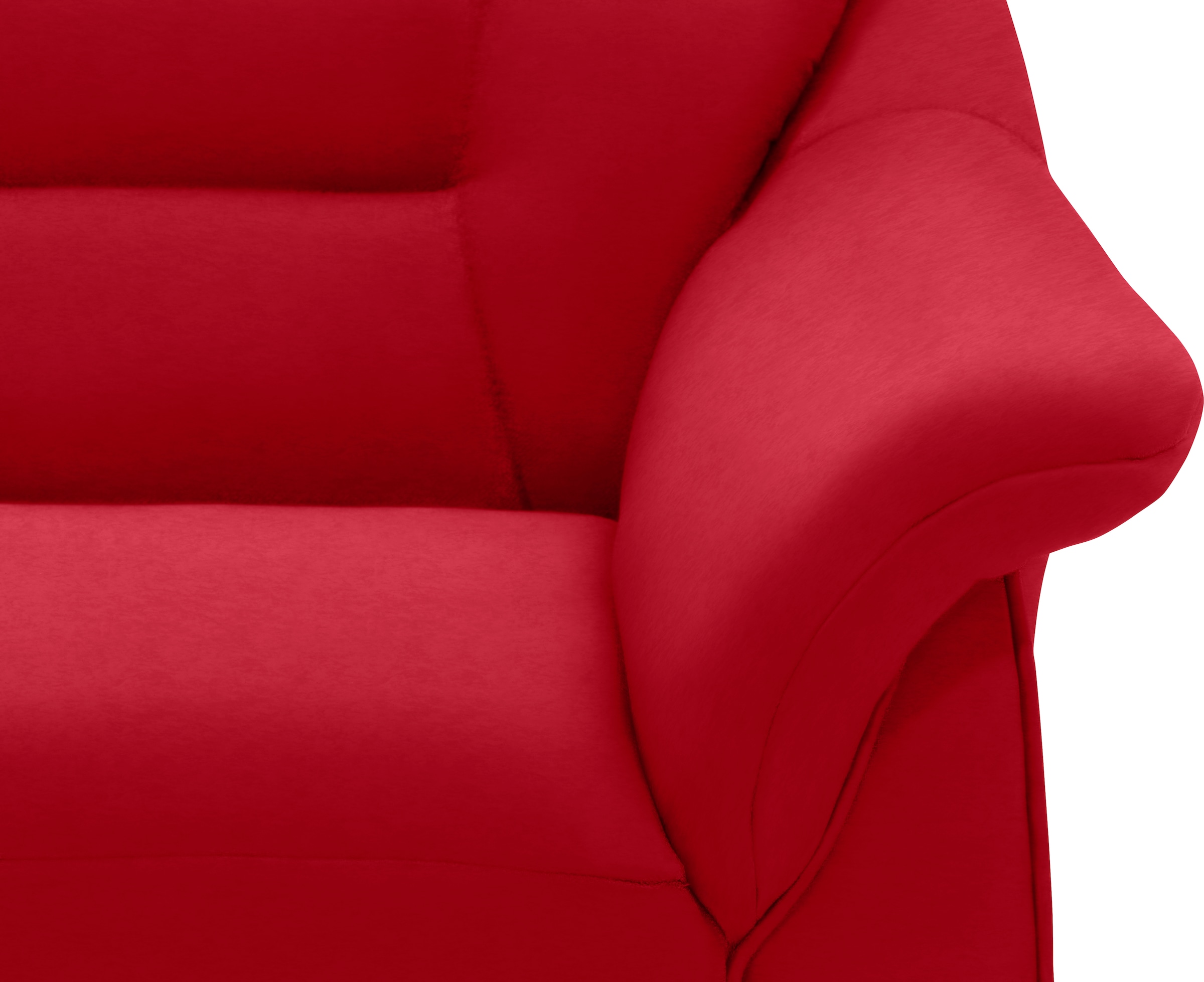 DOMO collection Ecksofa »Faenza für kleine Räume, Stellmasse 232,176cm, komfortabel, L-Form«, mit Ottomane, zeitlos, elegante Armlehnen, wahlweise mit Bettfunktion