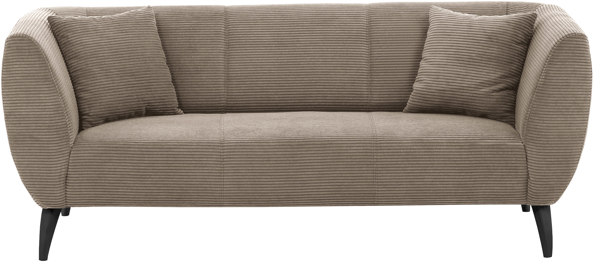 Home affaire Polstergarnitur »Lazio modern und bequem, schmale Armlehnen, tolle Detailverarbeitung« Set, 3-Sitzer und 2-Sitzer, 2 Stk. tlg. zwei verschiedene Fussfarben wählbar