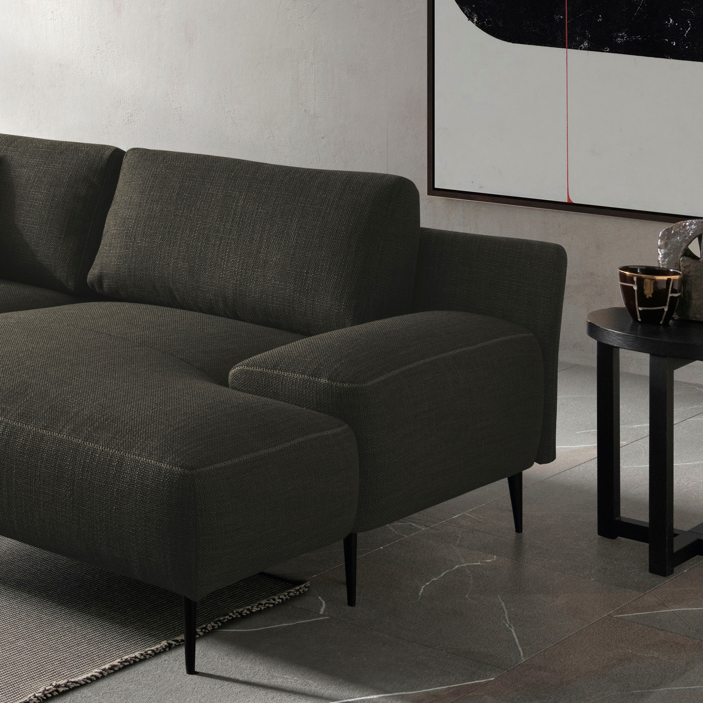 designwerk Ecksofa »Forma L-Form, zeitloses Designsofa mit aktuellem Fuss«, in hochwertiger Verarbeitung & tollem Sitzkomfort