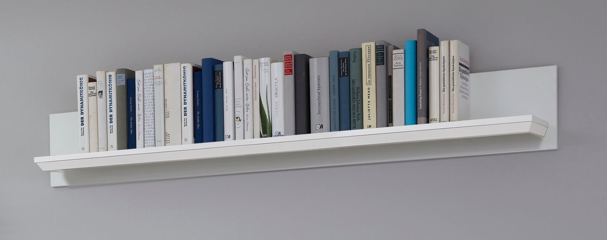 Home affaire Wandregal »Örebro« Bücherregal im zeitlosen Landhausstil - Masse (B/T/H) 139/17/21 cm