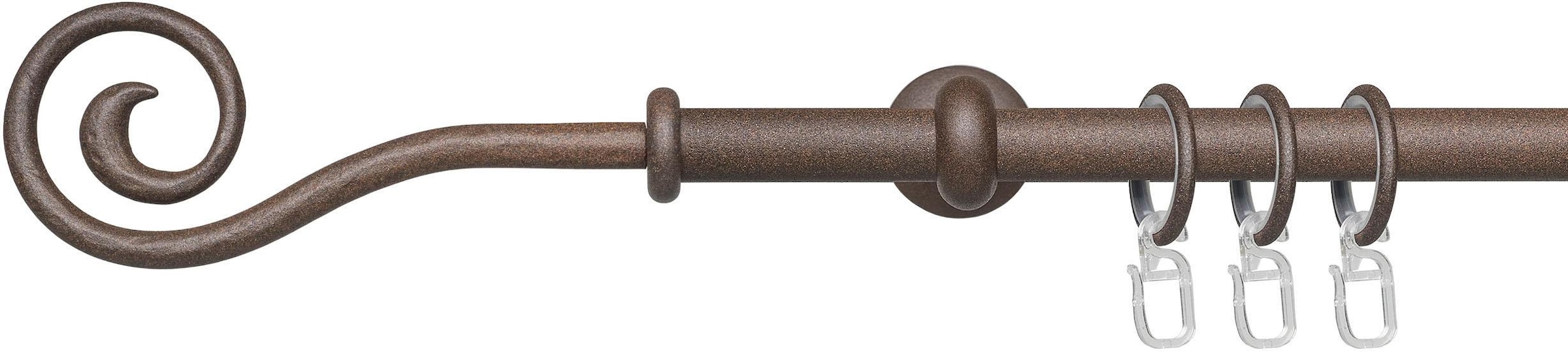 Image of Liedeco Gardinenstange "Esp Spirale" Ø 16 mm 1 läufig-läufig Fixmass 1-läufig im Fixmass Ø 16 mm