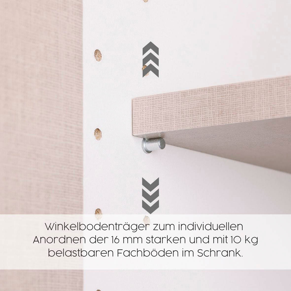 rauch Kleiderschrank »Drehtürenschrank Schrank Garderobe Wäscheschrank VOYAGER« in 3 verschiedenen Ausstattungen BASIC/CLASSIC/PREMIUM,  mit 2 modernen Griffvarianten, mit Aussenschubladen MADE IN GERMANY
