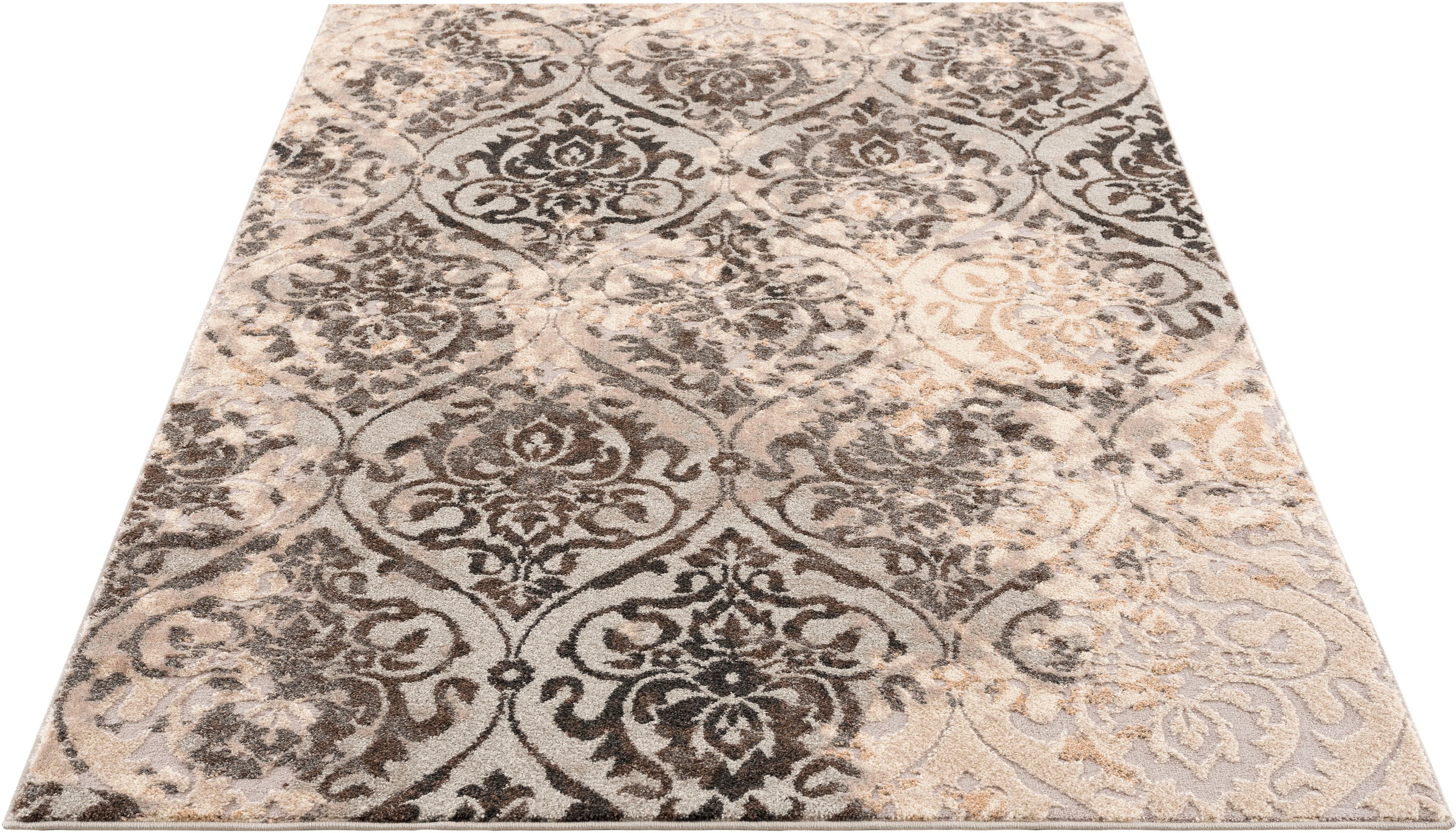 Image of DELAVITA Teppich »Auron«, rechteckig, 12 mm Höhe, mit Glanzfaser, Vintage, Kurzflor, gekettelt, idealer Teppich für Wohnzimmer & Esszimmer bei Ackermann Versand Schweiz