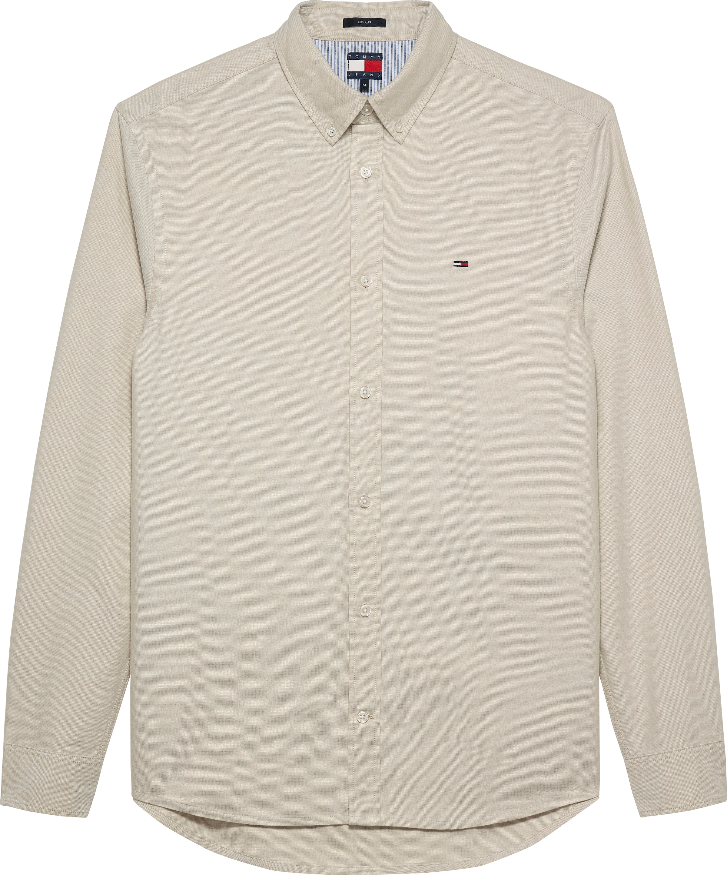 Tommy Jeans Langarmhemd »TJM REG OXFORD SHIRT EXT« Mit Rundhalsausschnitt