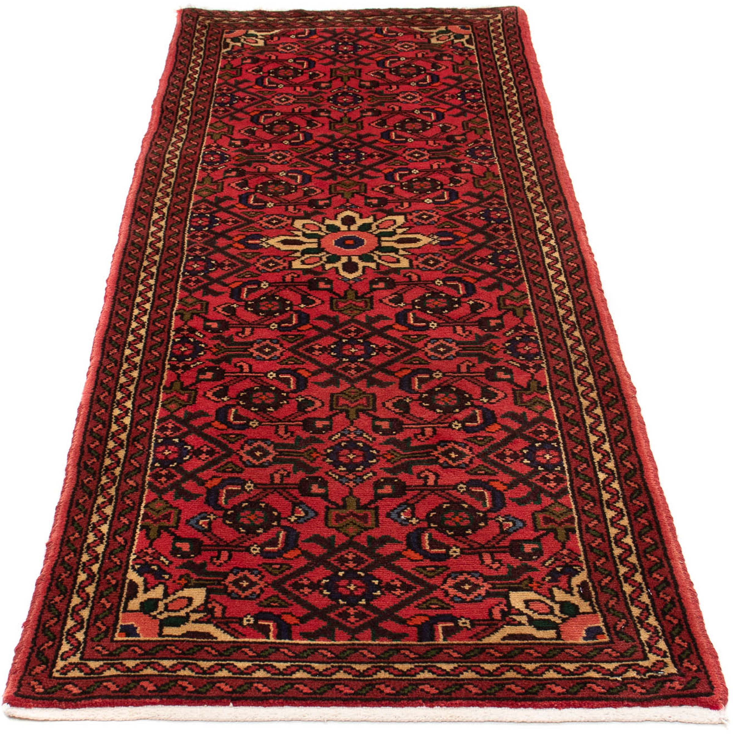 Image of morgenland Orientteppich »Perser - Nomadic - 200 x 72 cm - dunkelrot«, rechteckig, 10 mm Höhe, Wohnzimmer, Handgeknüpft, Einzelstück mit Zertifikat bei Ackermann Versand Schweiz