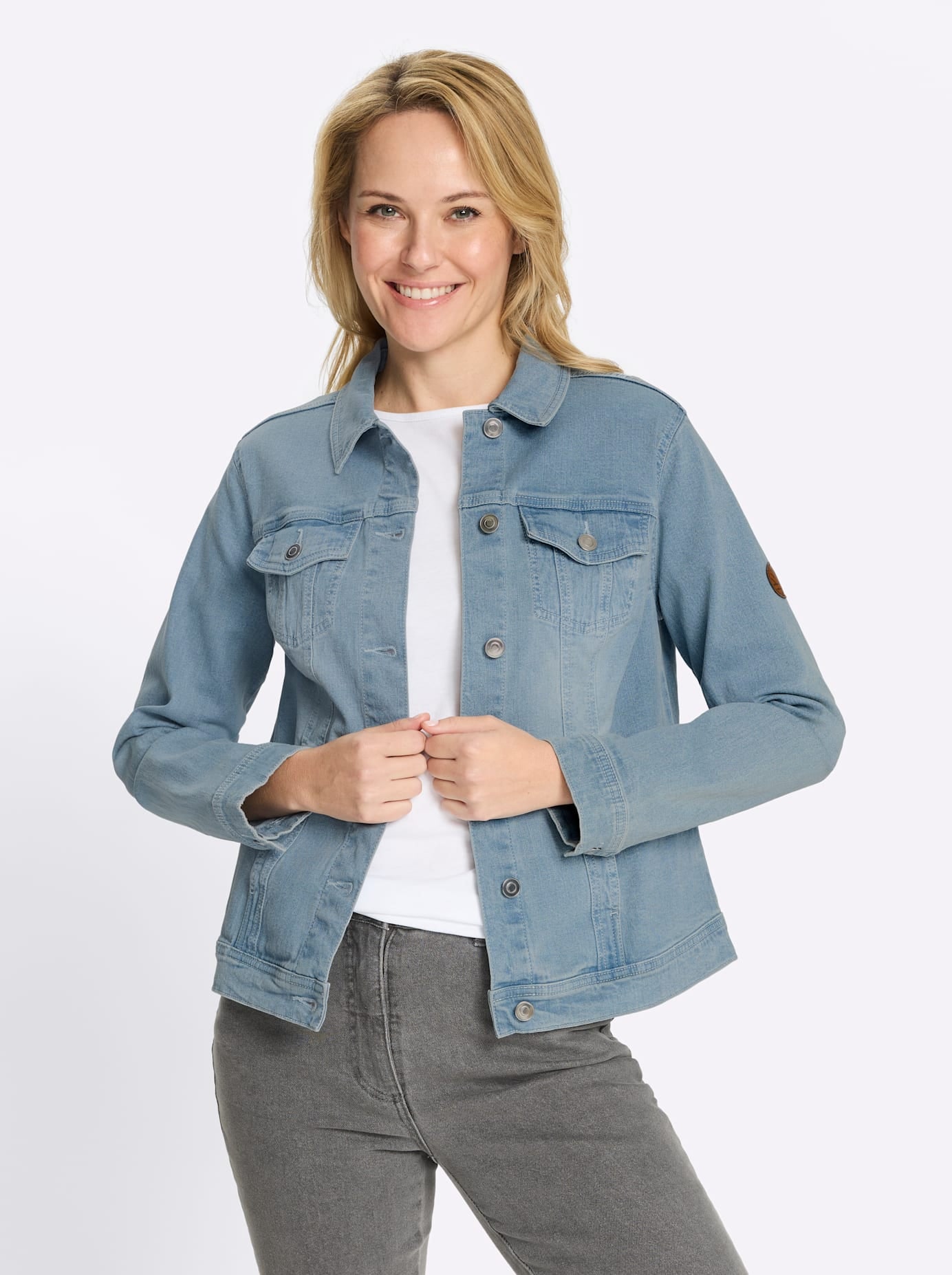 Classic Basics Veste en jean ohne Kapuze
