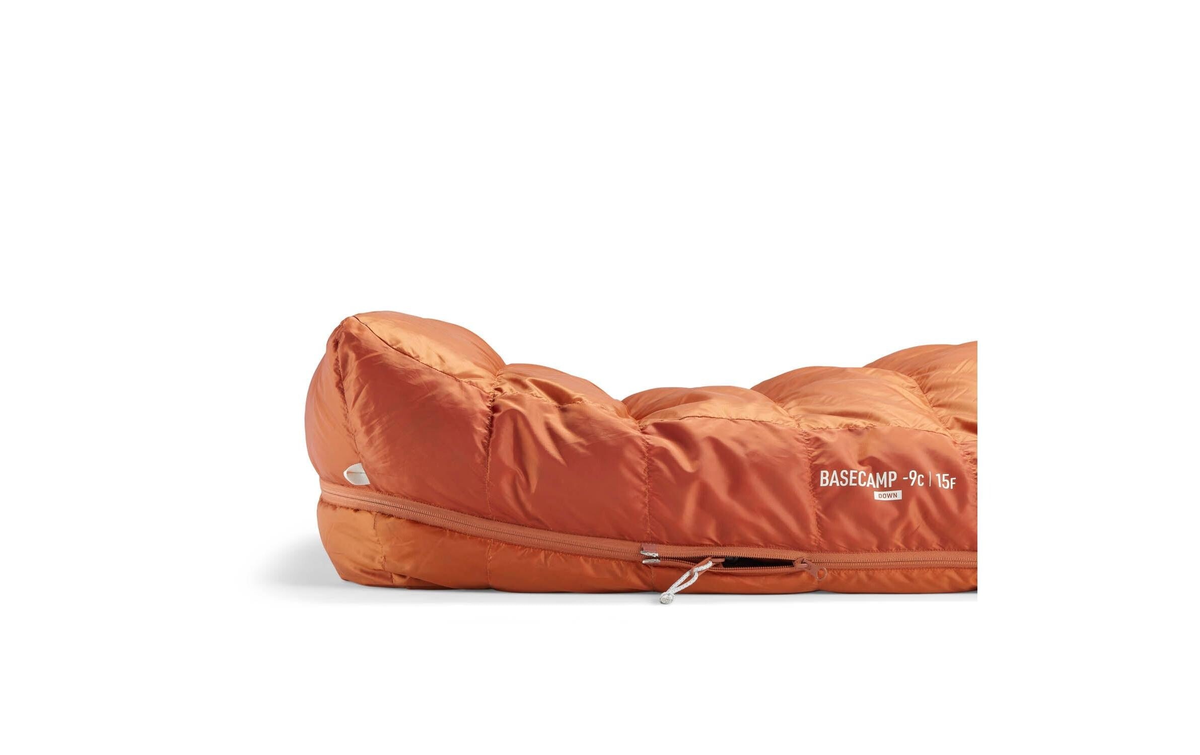 sea to summit Sac de couchage »Basecamp Down Sleeping Bag R, Bombay Brown« Geräumiger Daunenschlafsack für Camping und Winterabenteuer
