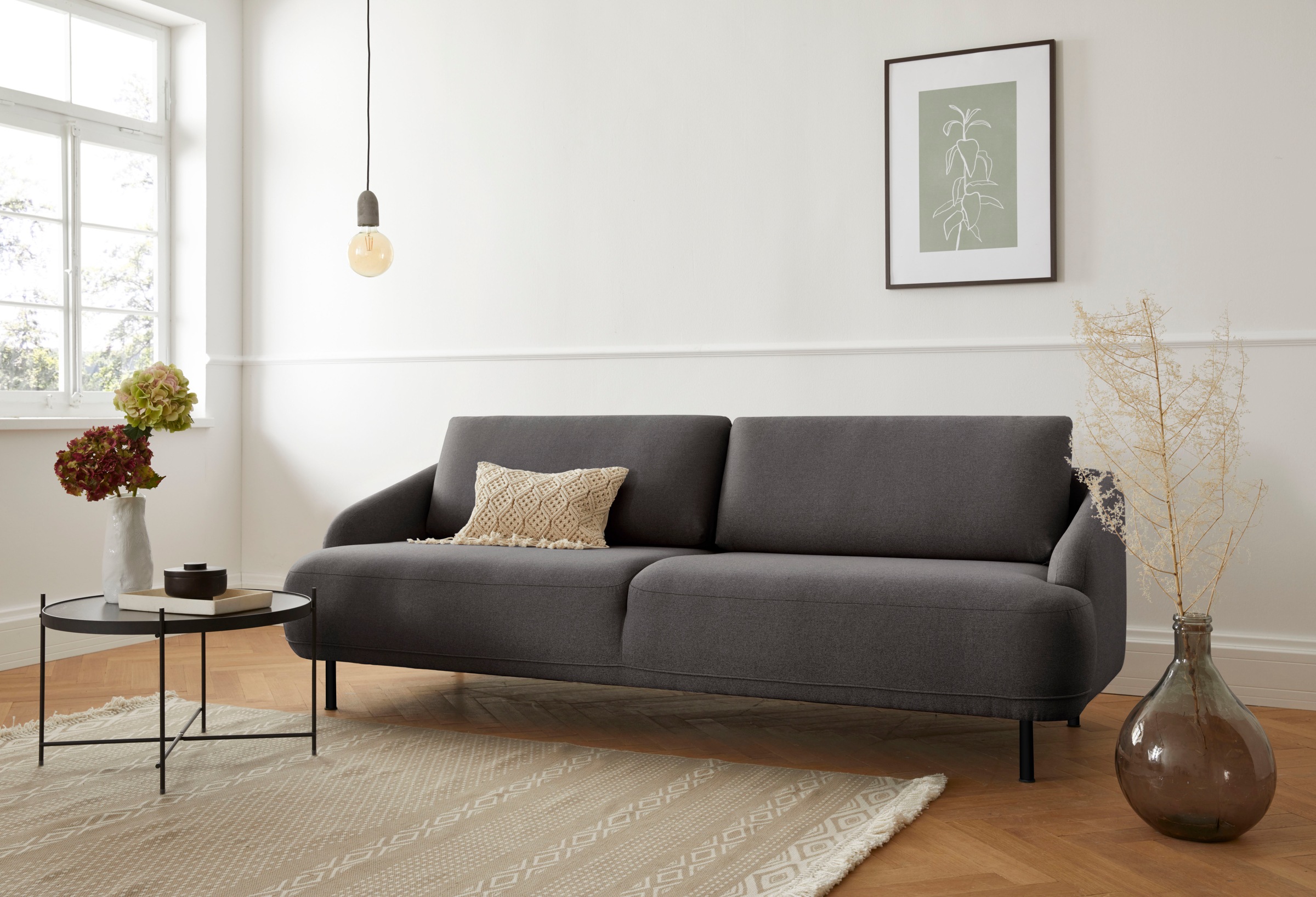 Image of andas 3-Sitzer »Bendik«, Füsse aus schwarzem Metall, Design by Morten Georgsen bei Ackermann Versand Schweiz