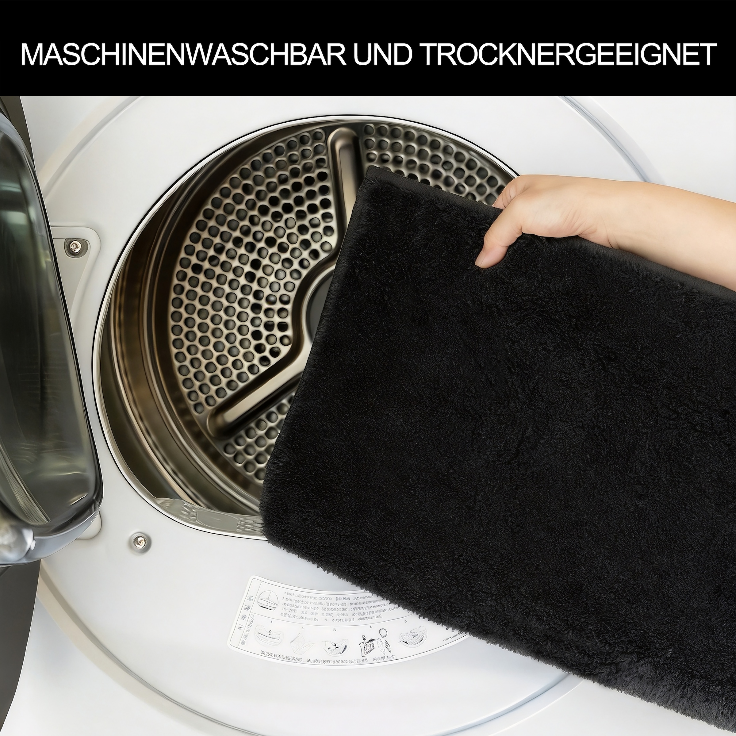 GOODproduct Badematte »Cali, Badvorleger, Badezimmer Teppich, Duschvorleger« Höhe 10 mm rutschhemmend beschichtet fussbodenheizungsgeeignet | schnell trocknend weich, Uni Farben, auch als Teppich erhältlich