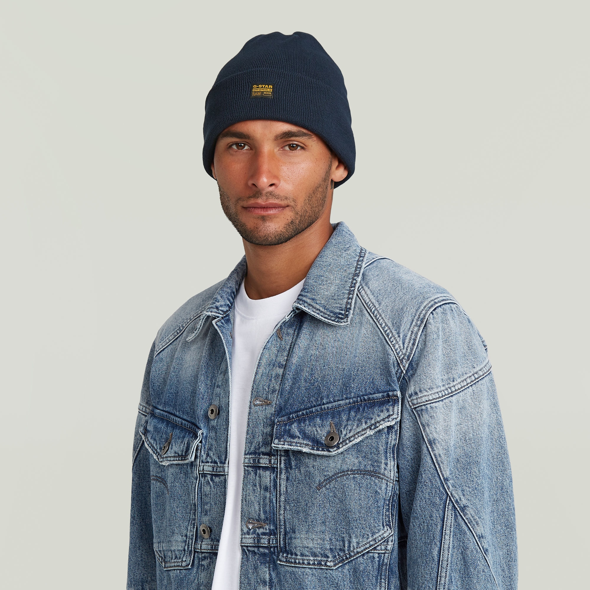 G-STAR Bonnet »Effo Long Beanie« mit Aufnäher vorn