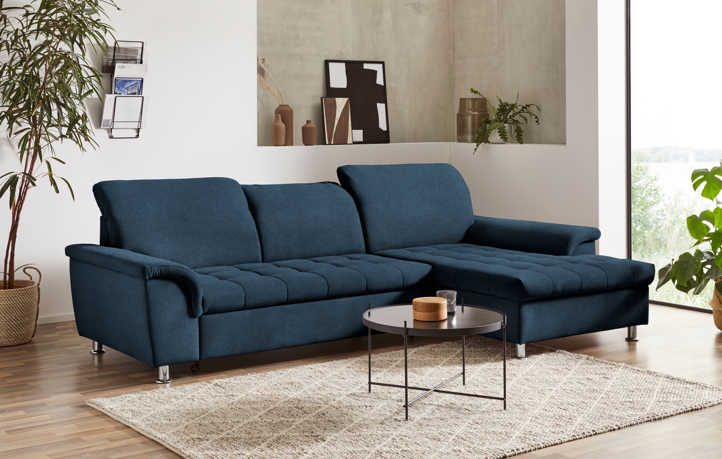 DOMO collection Ecksofa »Franzi L-Form«, wahlweise mit Kopfteilverstellung (dann Tiefe: 170 cm)