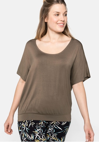 Sheego Oversize-Shirt, in legerer Form mit Häkeleinsatz kaufen
