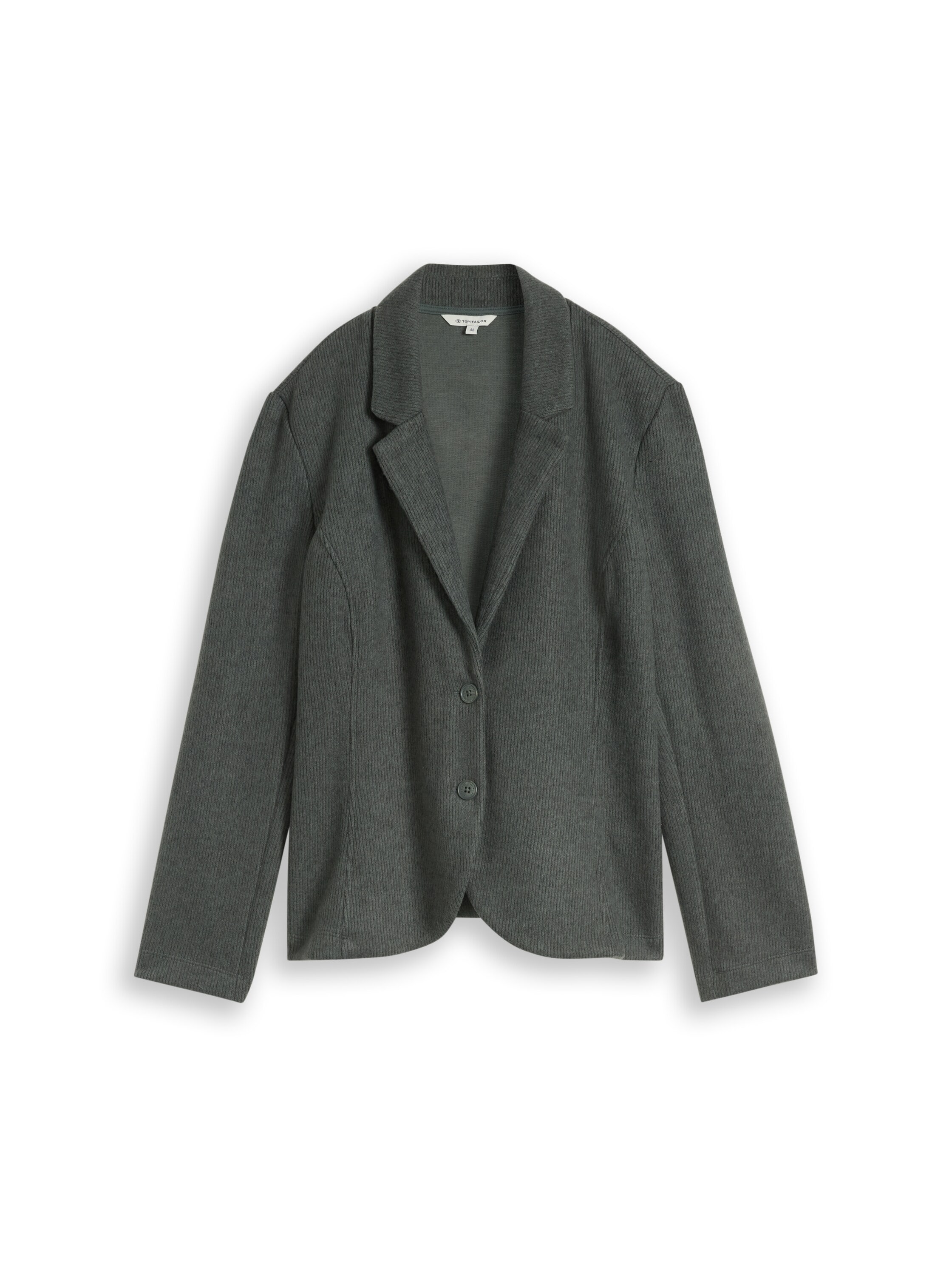 TOM TAILOR PLUS Jackenblazer Melierte Optik / Reverskragen und Knopfleiste / Grosse Grössen