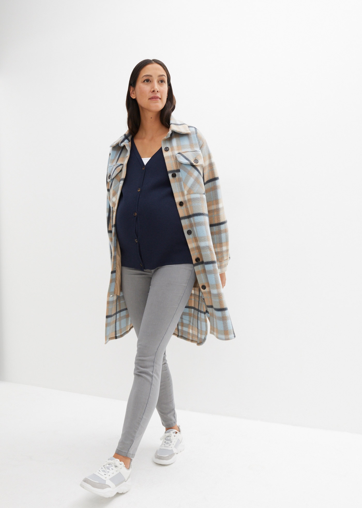 bonprix Veste en tricot Loose fit, Milano Strick, Casual Stil, aus Baumwolle und Polyacryl