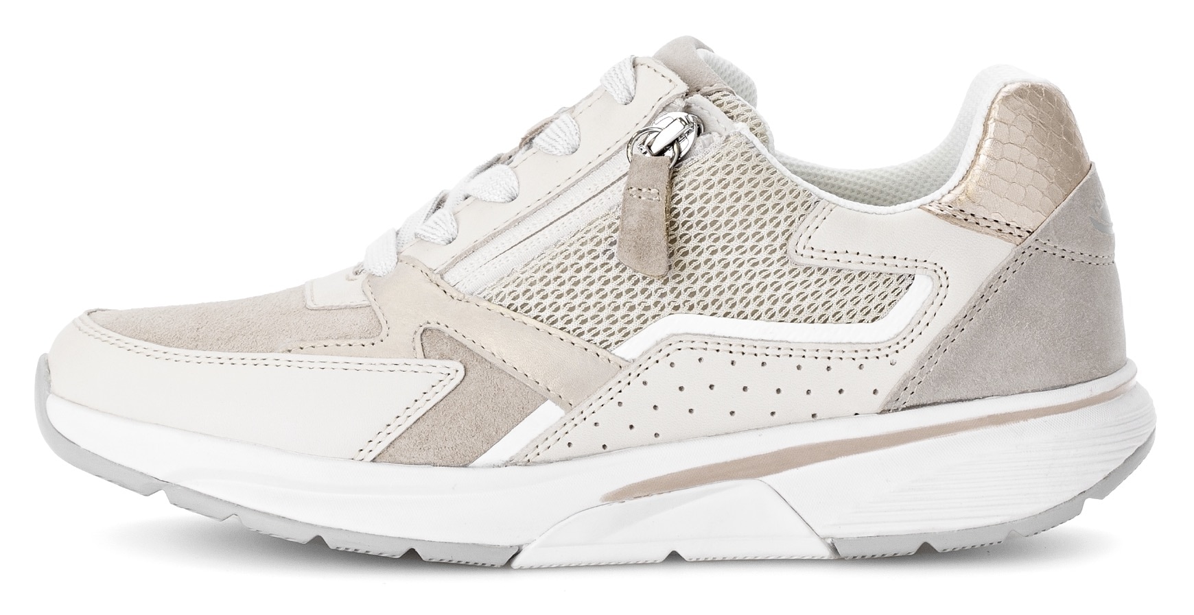Gabor Rollingsoft Keilsneaker, mit OPTIFIT-Wechselfussbett, Freizeitschuh, Halbschuh, Schnürschuh
