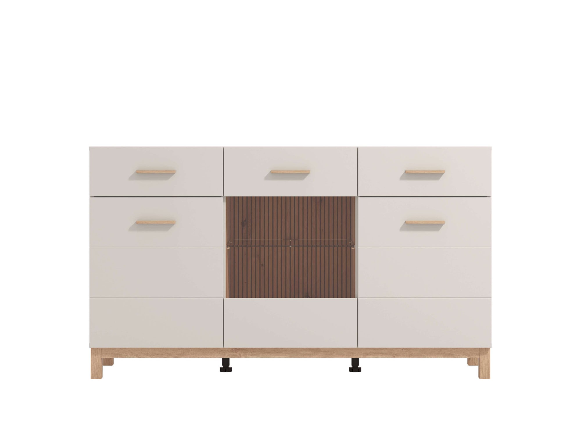 Home affaire Sideboard »Essex, Kommode, Kombikommode, Anrichte, Schrank« Modernes Sideboard: Kaschmir-Dekor, 3 Türen & 2 Schubladen