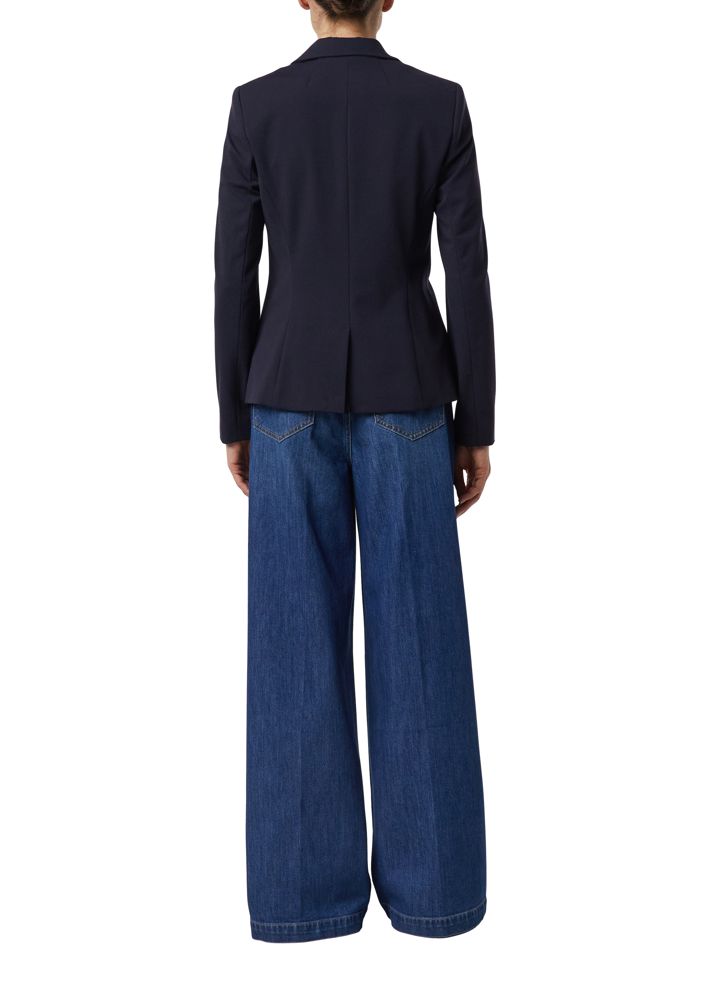 Comma Veste blazer avec col revers et fermeture à 1 bouton