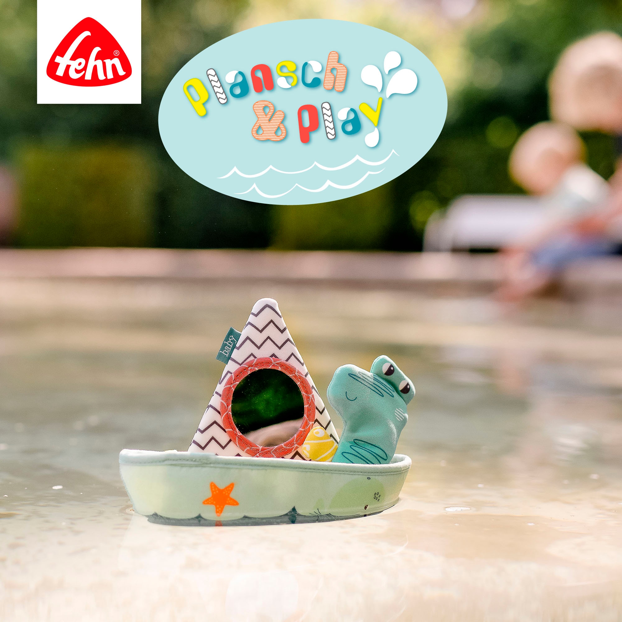 Fehn Badespielzeug »Plansch & Play, Badeboot mit Fingerpuppe«