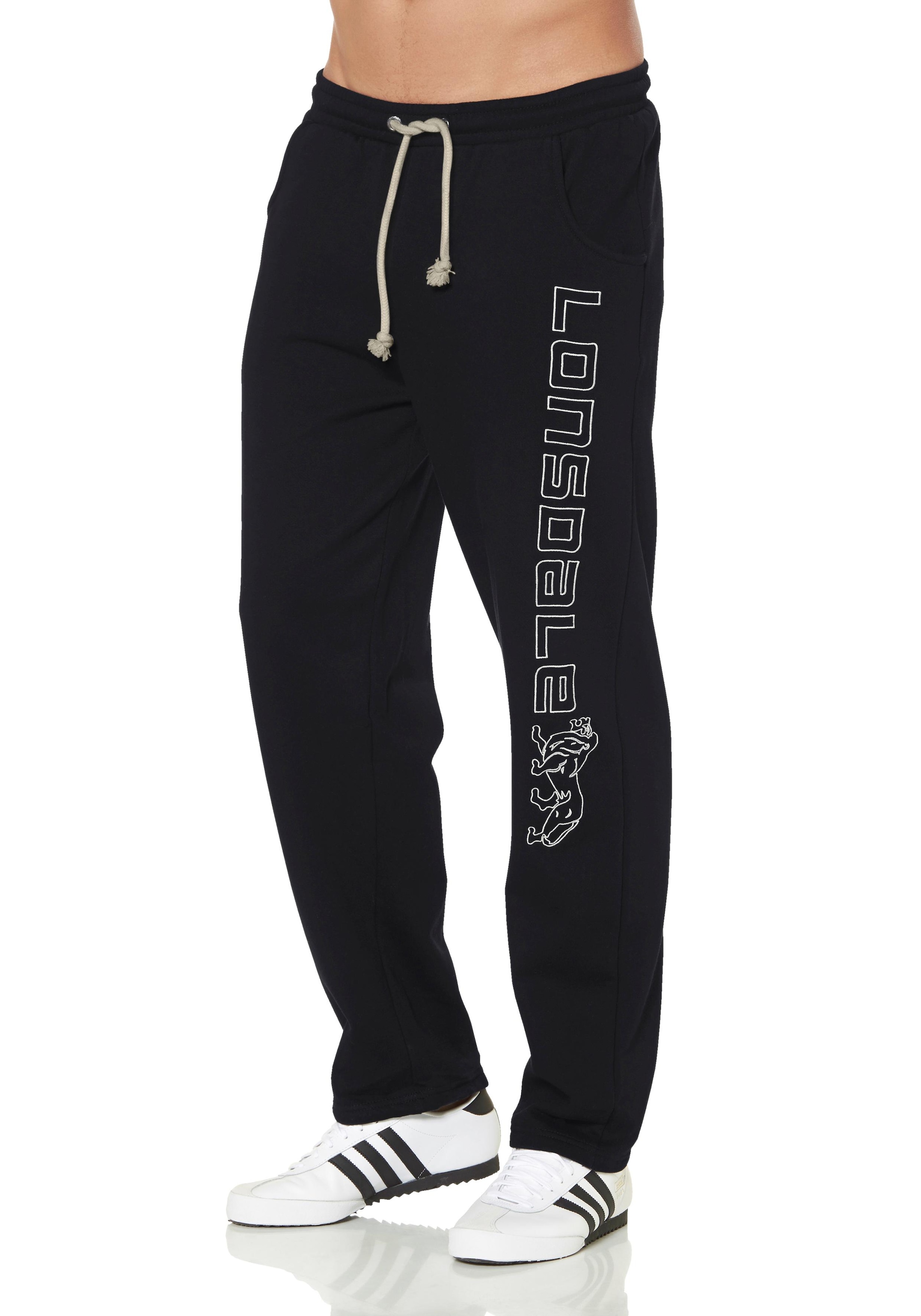 Lonsdale Jogginghose »Jogging Pants STONEFIELD«, 100% Baumwolle, elastischer Komfortbund