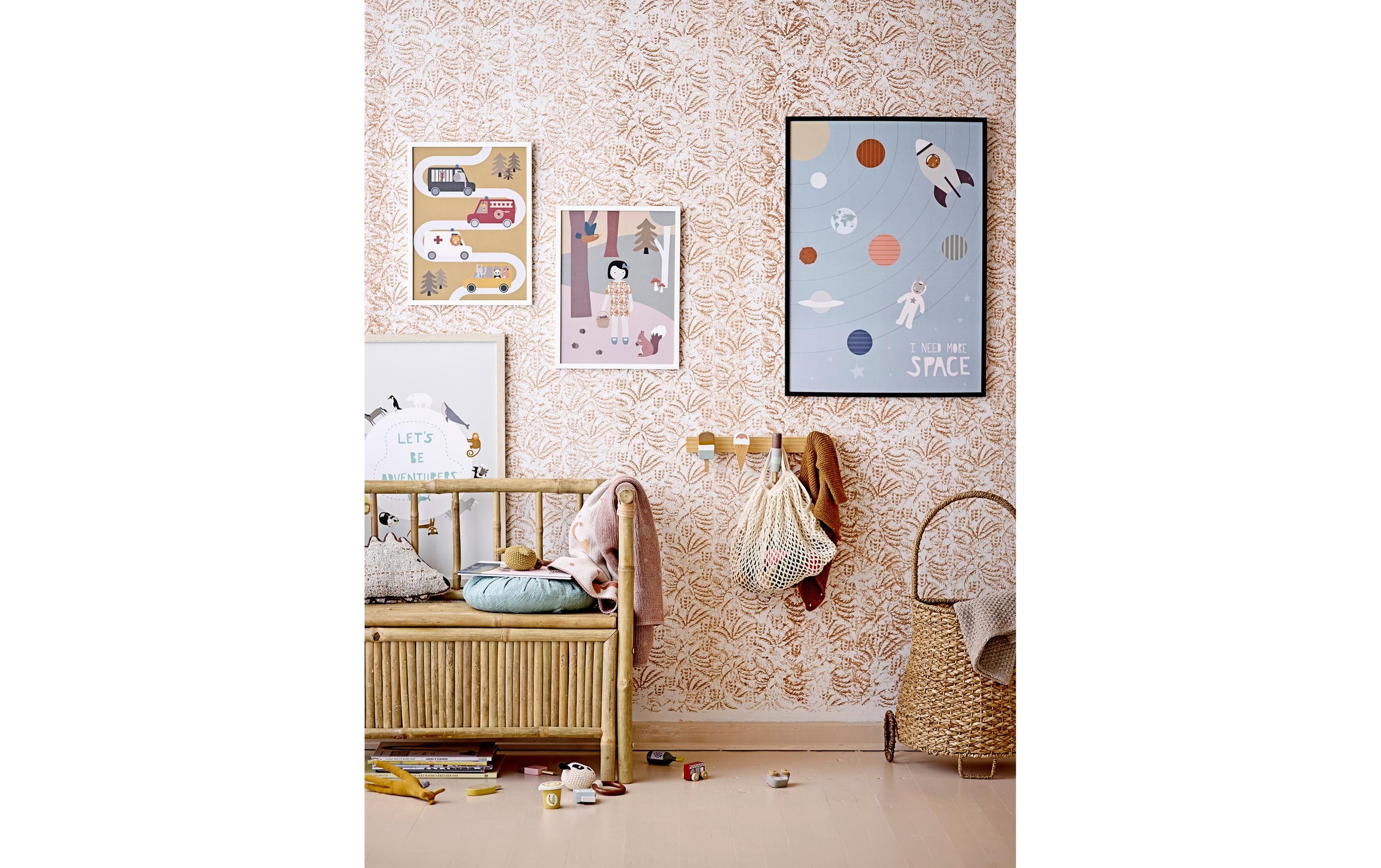 Bloomingville Garderobenleiste »Zyon Braun, FSC100%, Beech«