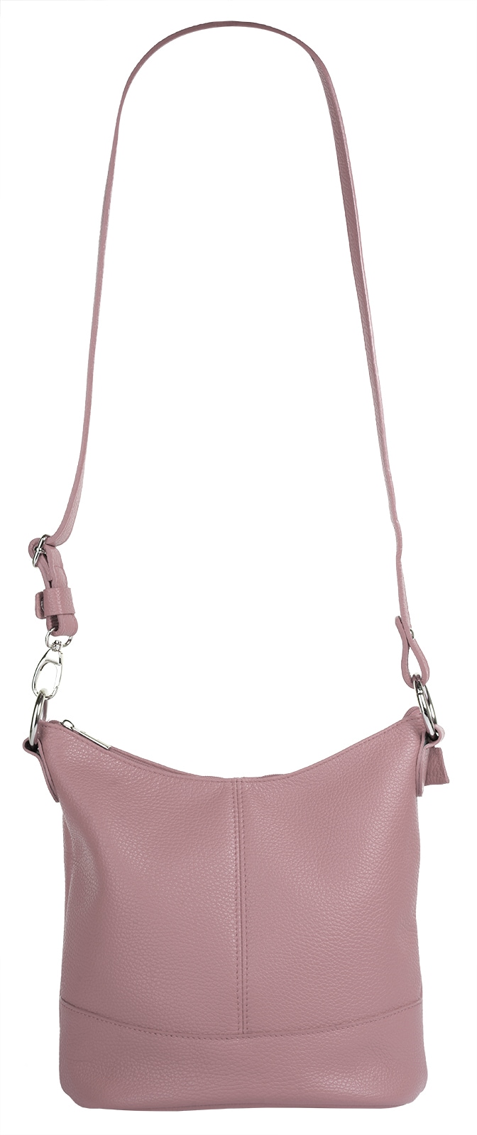 Cluty Umhängetasche, echt Leder, Made in Italy