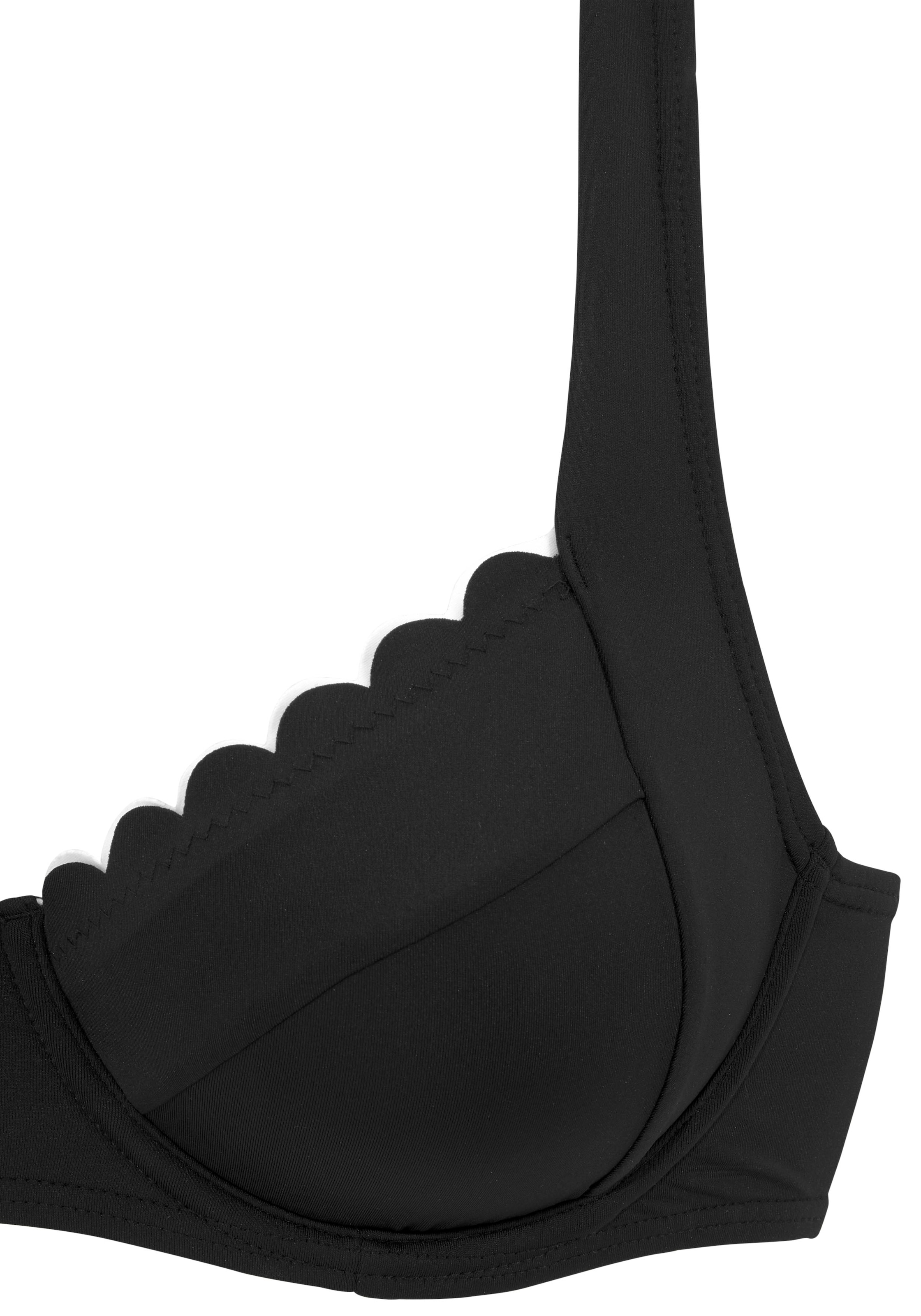 LASCANA Bügel-Bikini-Top »Camilla«, mit kontrastfarbenem Detail