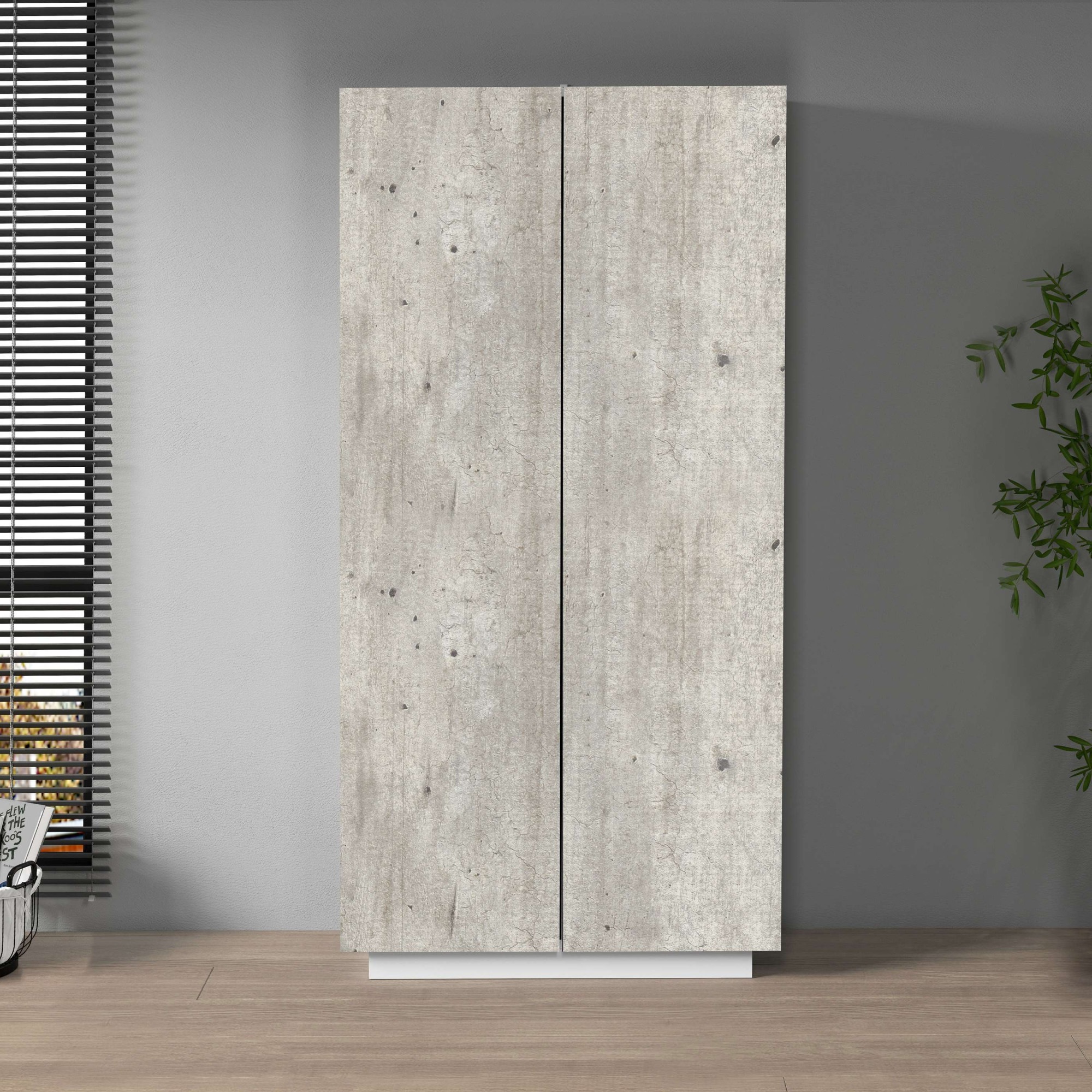 Home affaire Armoire de classement »Coro, Mehrzweckschrank, Büroschrank mit 2 Türen« & verstellbare Einlegeböden, Höhe 86 oder 166 cm, Made in Italy