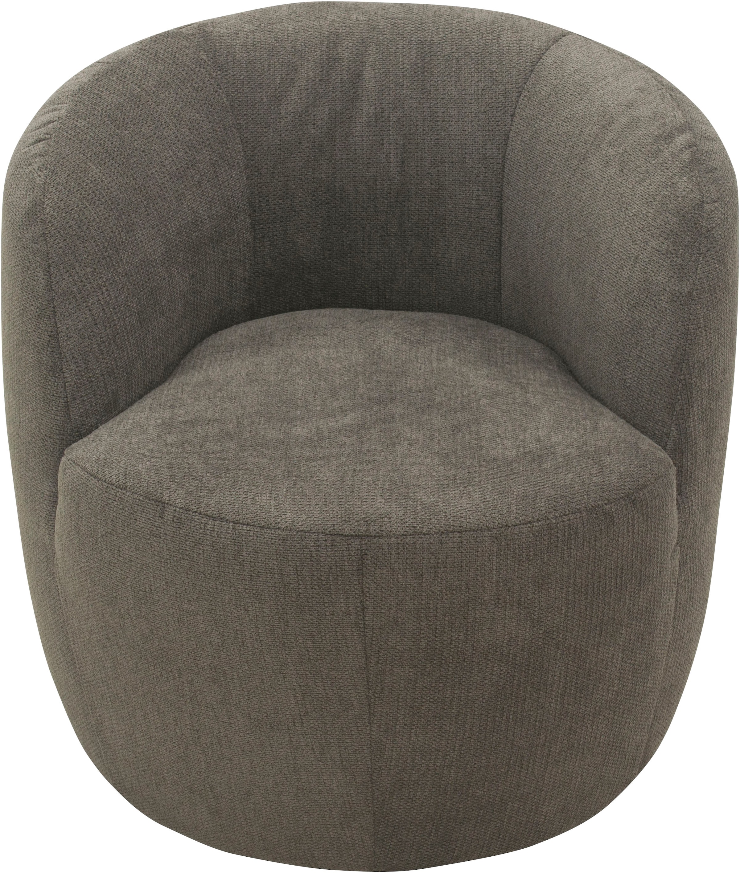 DOMO collection Sessel »Obidos moderner Loungesessel« Struktur weich, schlammfarben