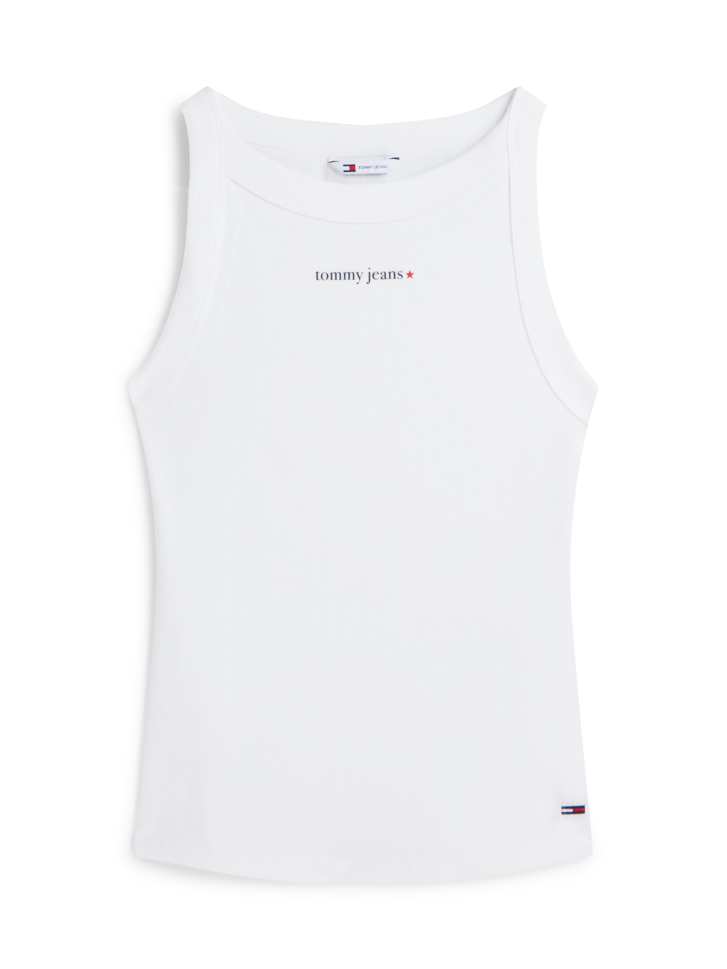 Tommy Jeans Ripptanktop »TJW SLIM ESS LOGO 1 RIB TANK« Baumwollmischung, slim fit, in gerippter Struktur