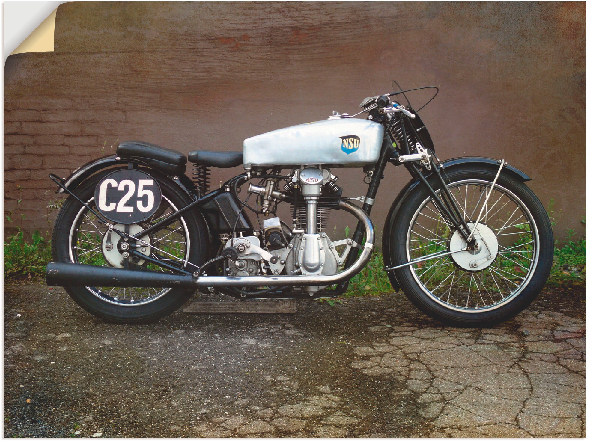 Image of Artland Wandbild »NSU Bullus«, Motorräder & Roller, (1 St.), in vielen Grössen & Produktarten -Leinwandbild, Poster, Wandaufkleber / Wandtattoo auch für Badezimmer geeignet bei Ackermann Versand Schweiz