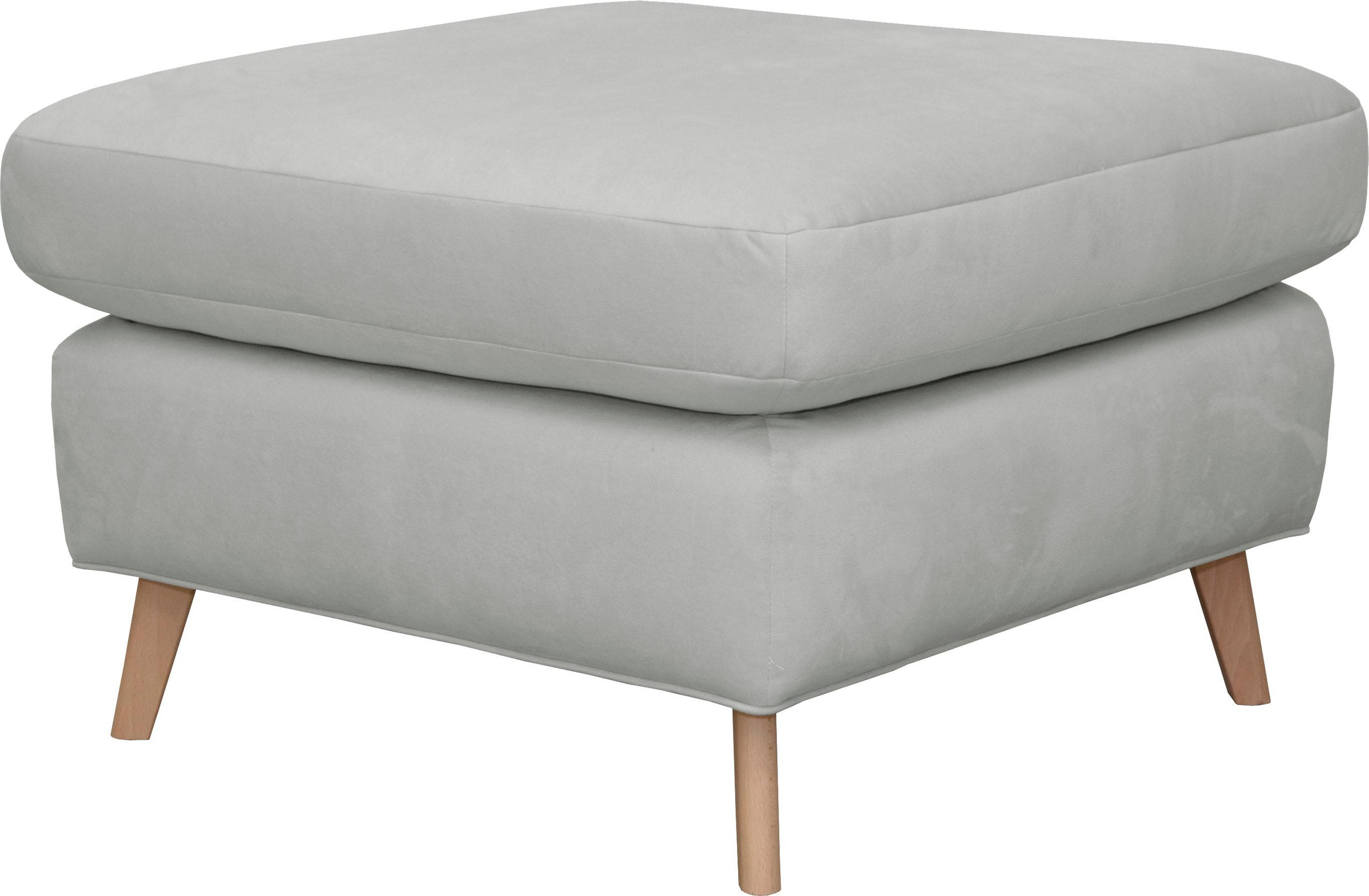 Image of Home affaire Hocker »Lea«, mit Kedernaht und Holzfüssen bei Ackermann Versand Schweiz