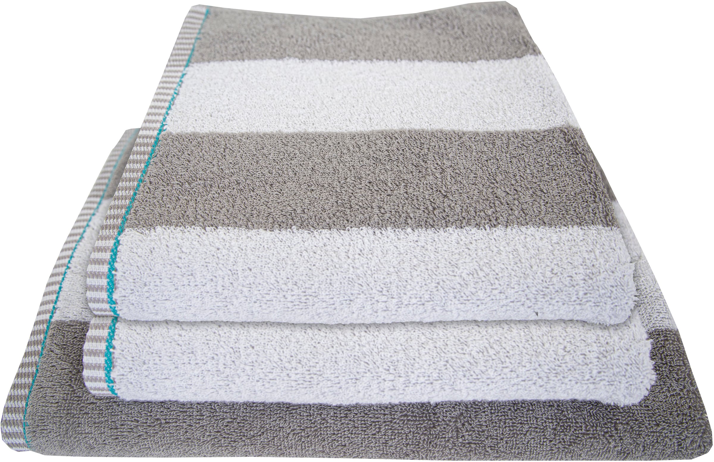 Dyckhoff Handtuch Set »Maritim, Block Stripe« Set 3 Stk. Frottier 2 Handtücher (50x100cm), 1 Duschtuch (70x140cm)