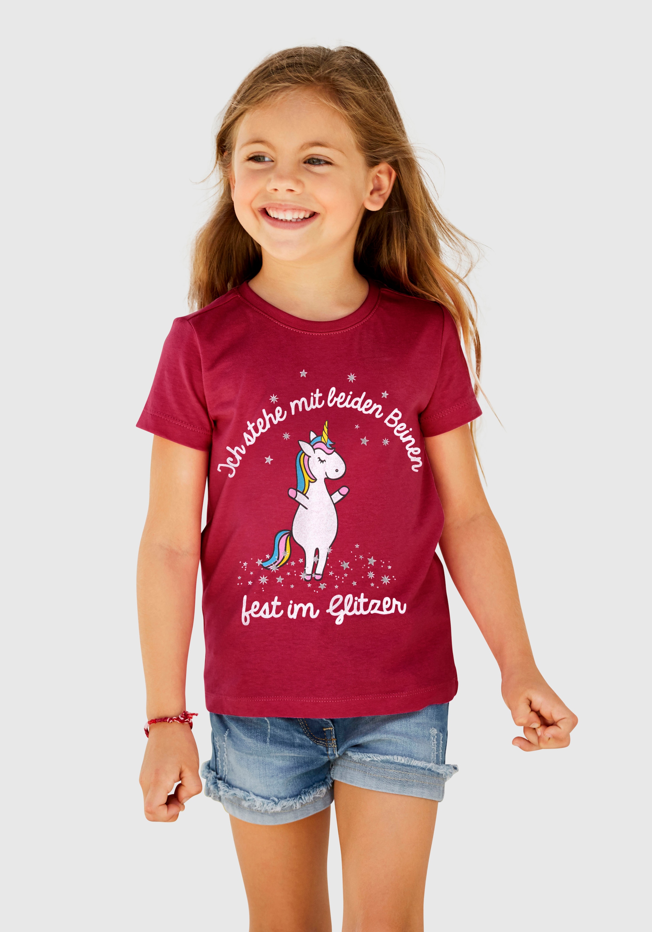 ✌ KIDSWORLD T-Shirt »für kleine Mädchen«, Druck \