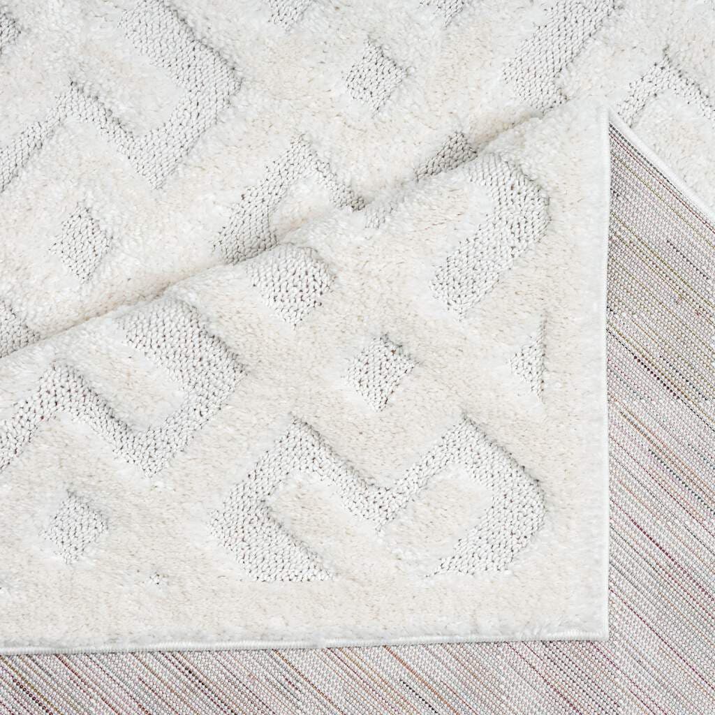 Carpet City Hochflor-Teppich »FOCUS737«, rechteckig, 20 mm Höhe, Boho-Teppich, Hochtief-Muster/ 3D-Effekt, für Wohnzimmer, Schlafzimmer