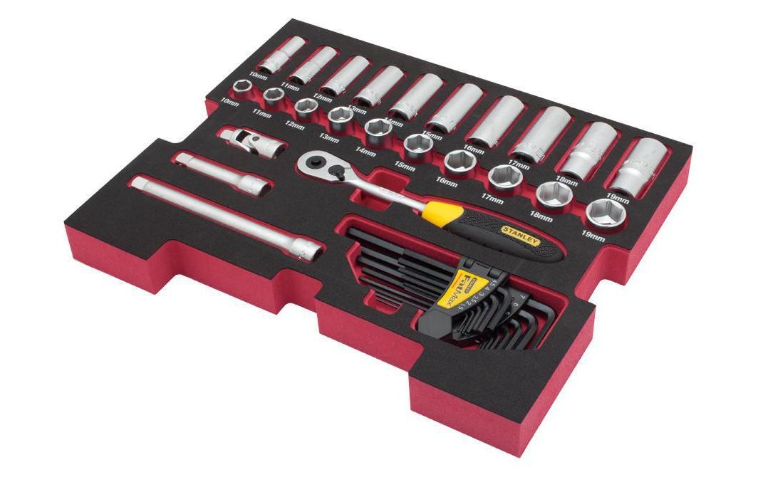 Image of STANLEY Werkzeugset »Steckschlüssel T-STAK 3/8" Einlage«, (38 St.) bei Ackermann Versand Schweiz