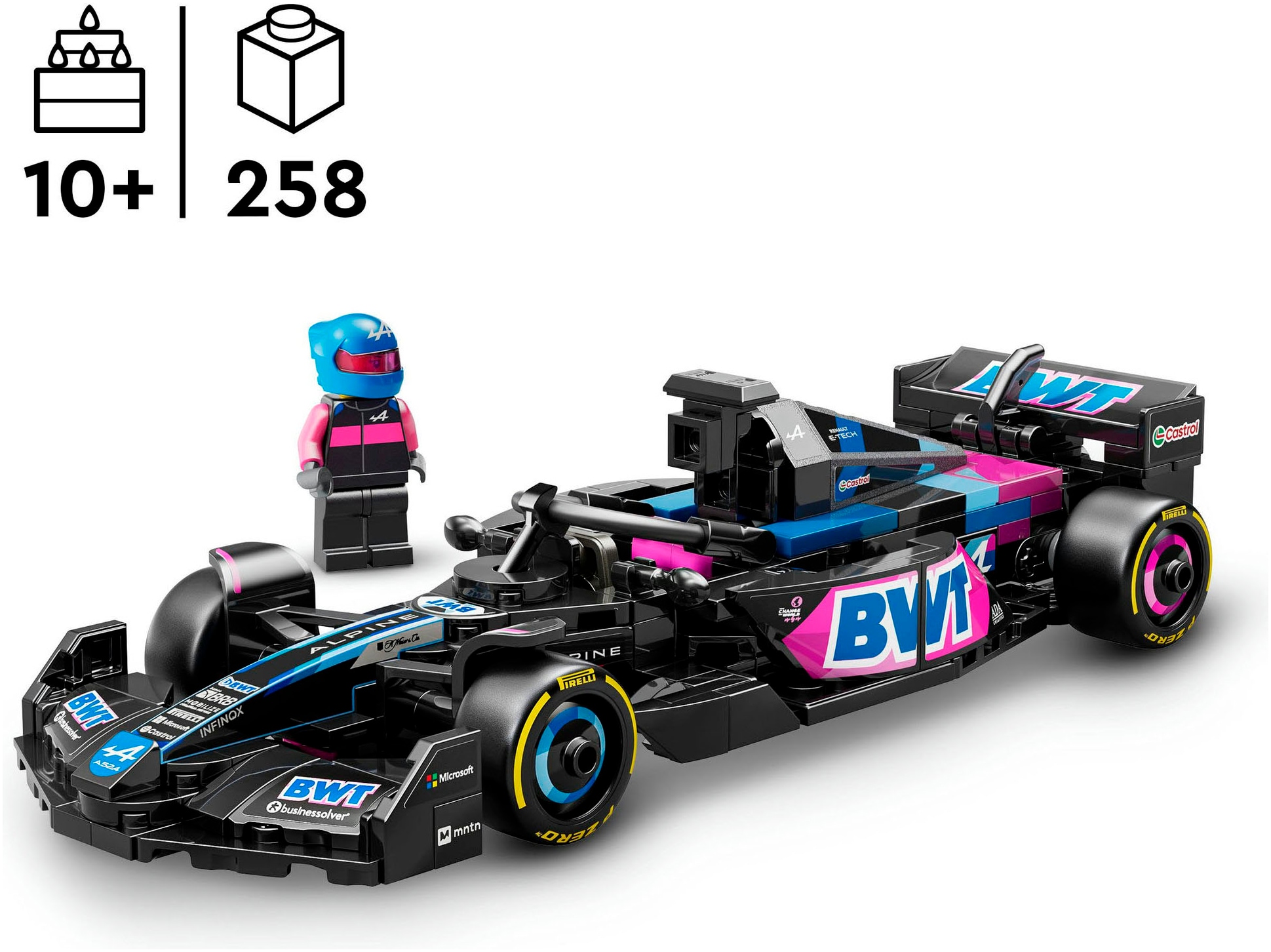 LEGO® Pions de construction »BWT Alpine F1® Team A524 Rennauto (77248), LEGO® Speed Champions« Made in Europe