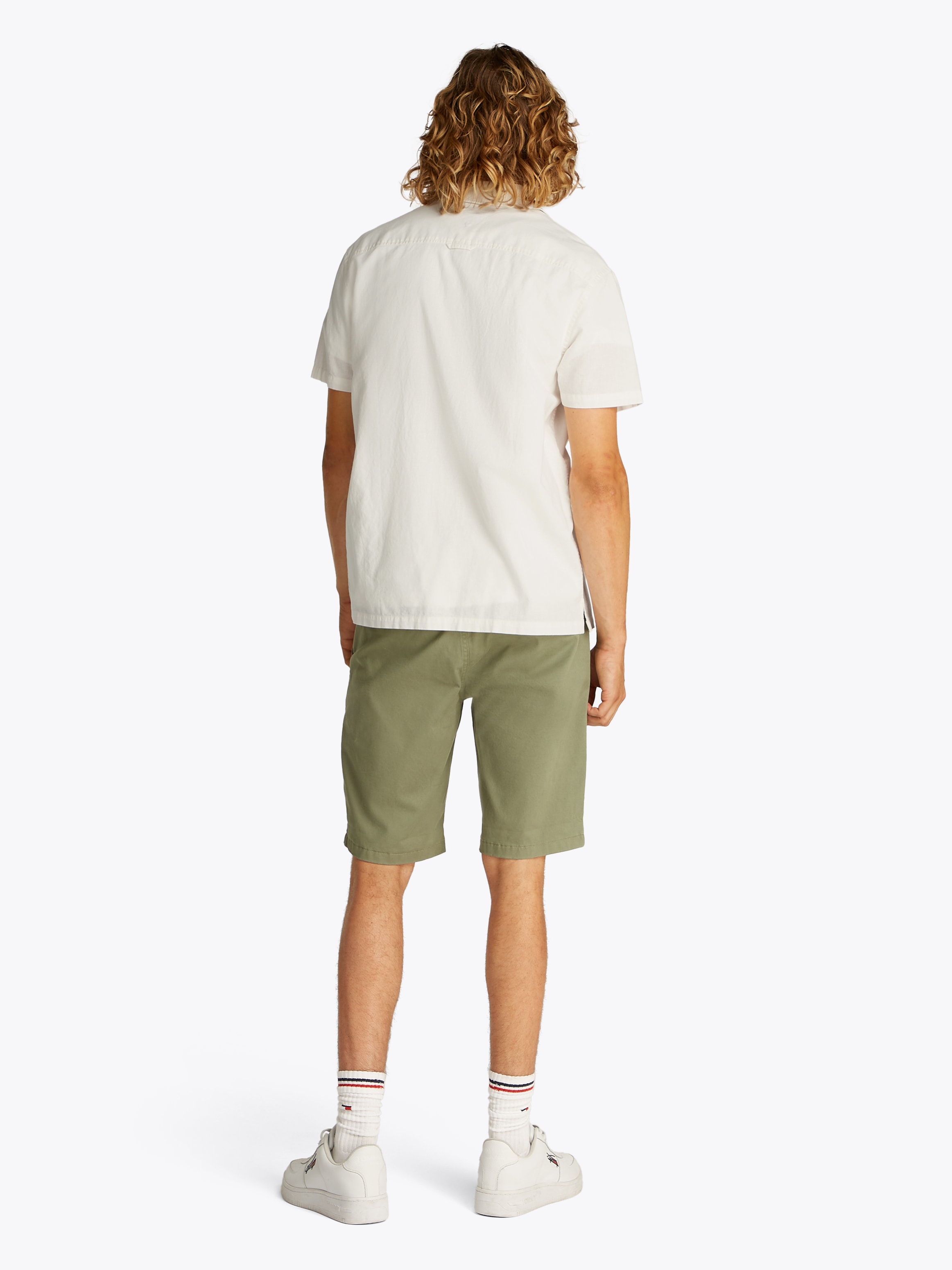 Tommy Jeans Plus Kurzarmhemd »TJM LINEN BLEND CAMP SS EXT« Mit V-Ausschnitt