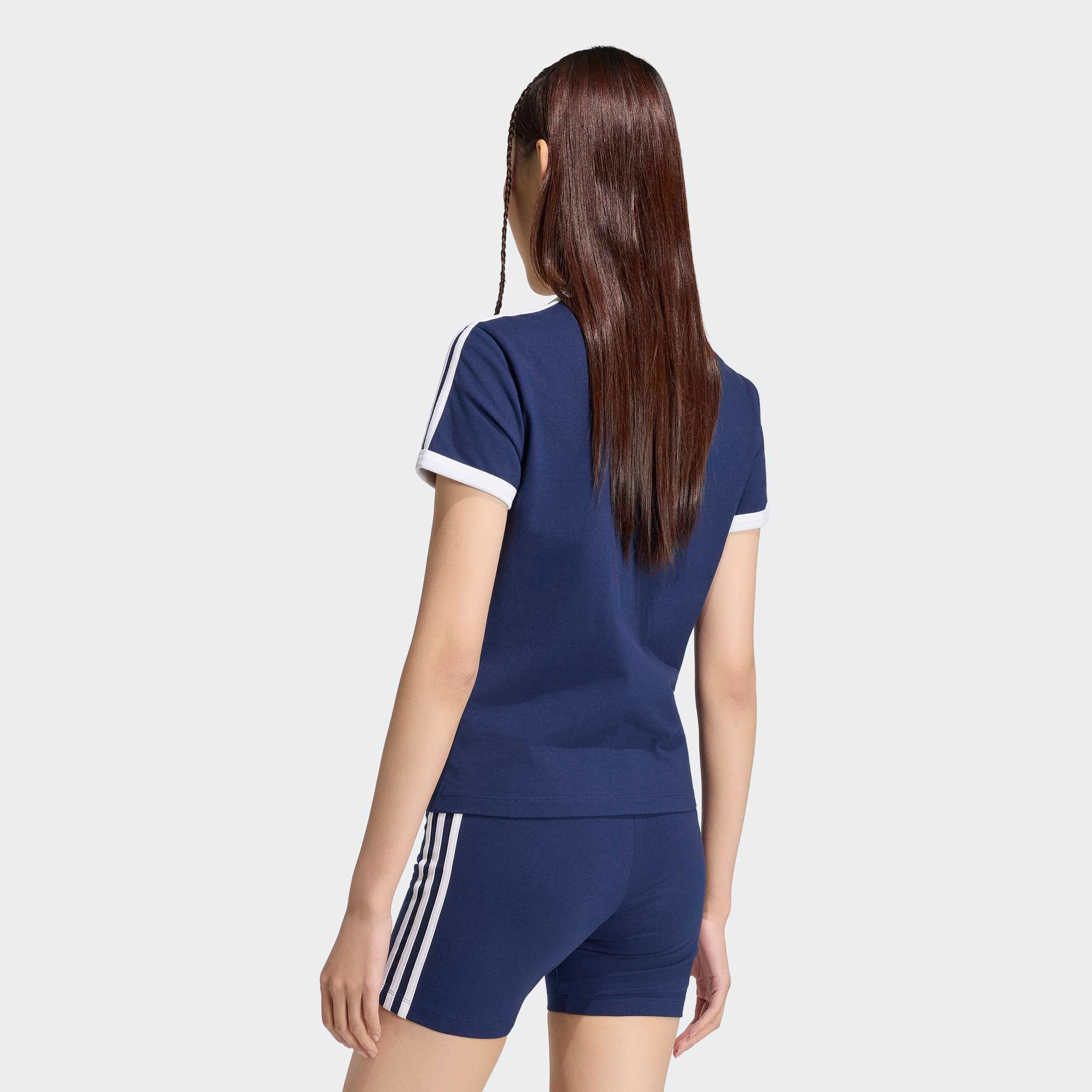 adidas Originals T-Shirt »3-STREIFEN, SCHMAL GESCHNITTEN« sanft anliegende Passform, ohne Verschluss, für sportlichen Look