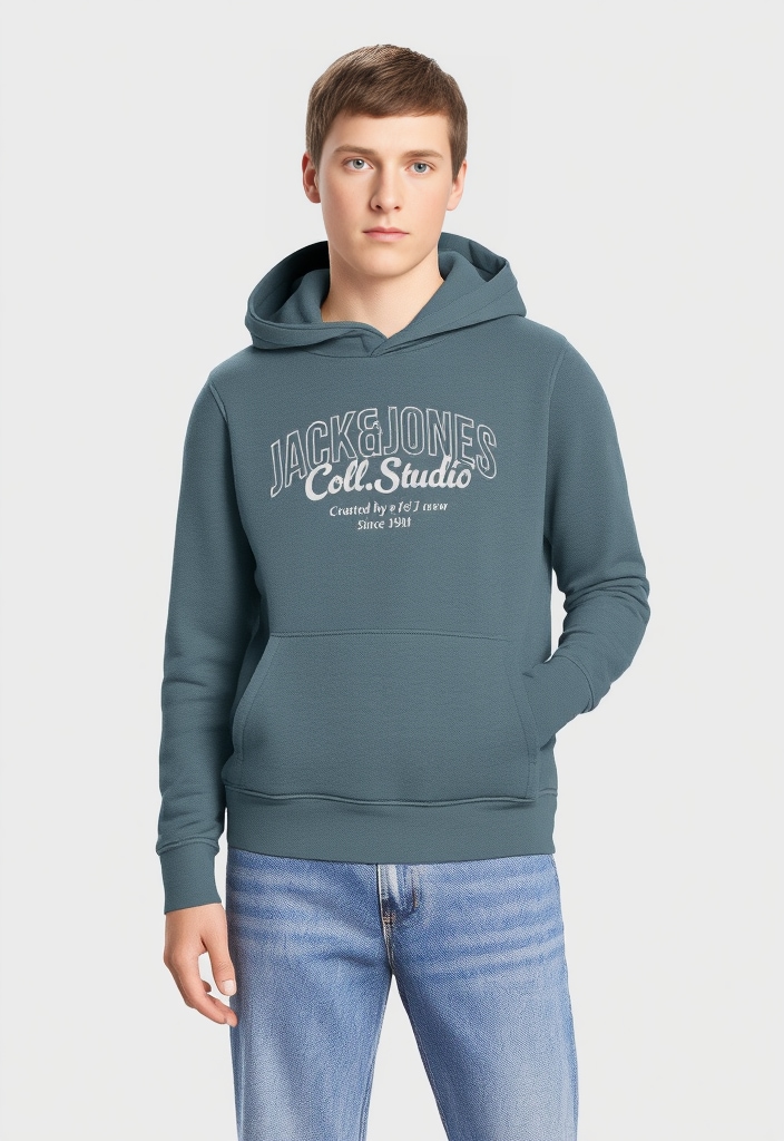 Jack & Jones Junior Sweat à capuche »JJMAKOTO SWEAT HOOD JNR«
