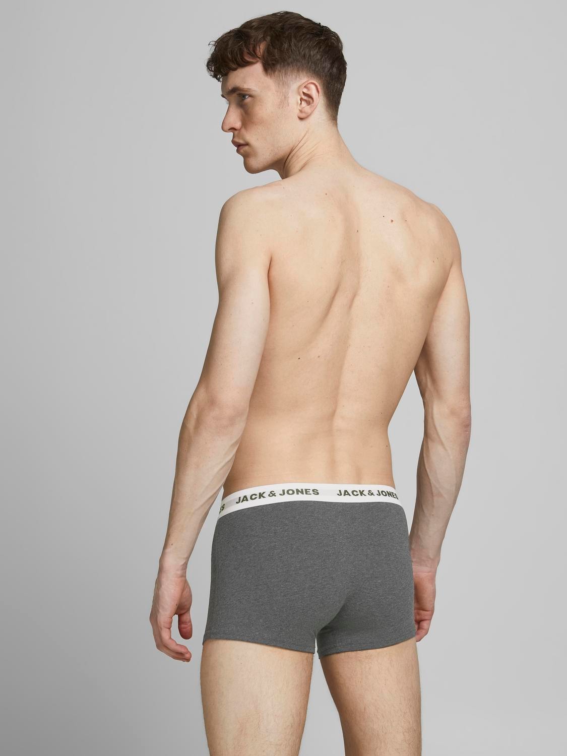 Jack & Jones Trunk »JACSOLID  Stretchkomfort, elastisch, bequem mit sportlichem Look«, (Packung, 12 St.), bedruckt, modisch, eng anliegend, Baumwollmischung, Bündchen