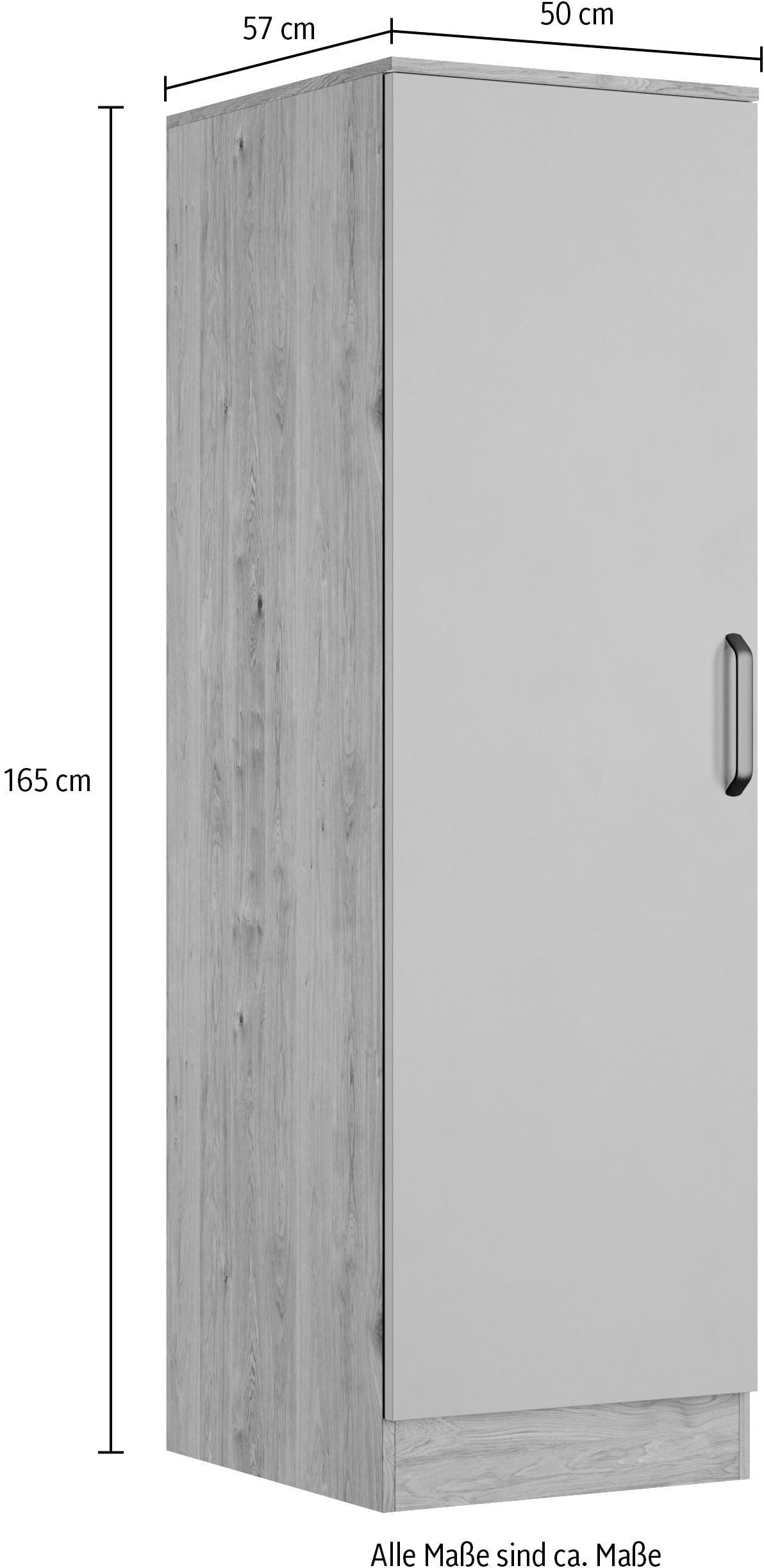 wiho Küchen Seitenschrank »Elba« Breite 50 cm