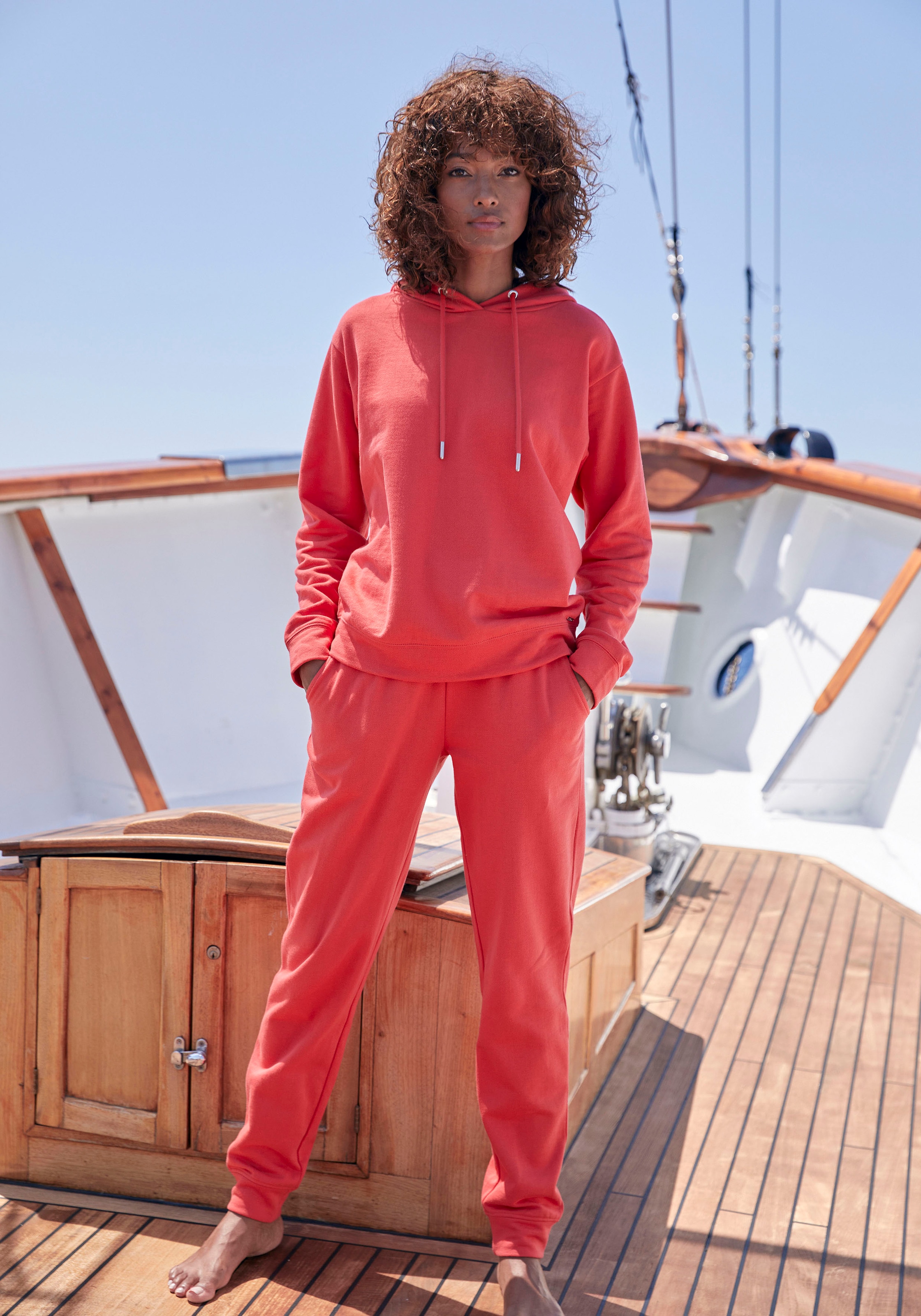 maritimen Loungewear, ♕ Stil, versandkostenfrei Loungeanzug, im H.I.S Kapuzensweatshirt, auf Hoodie