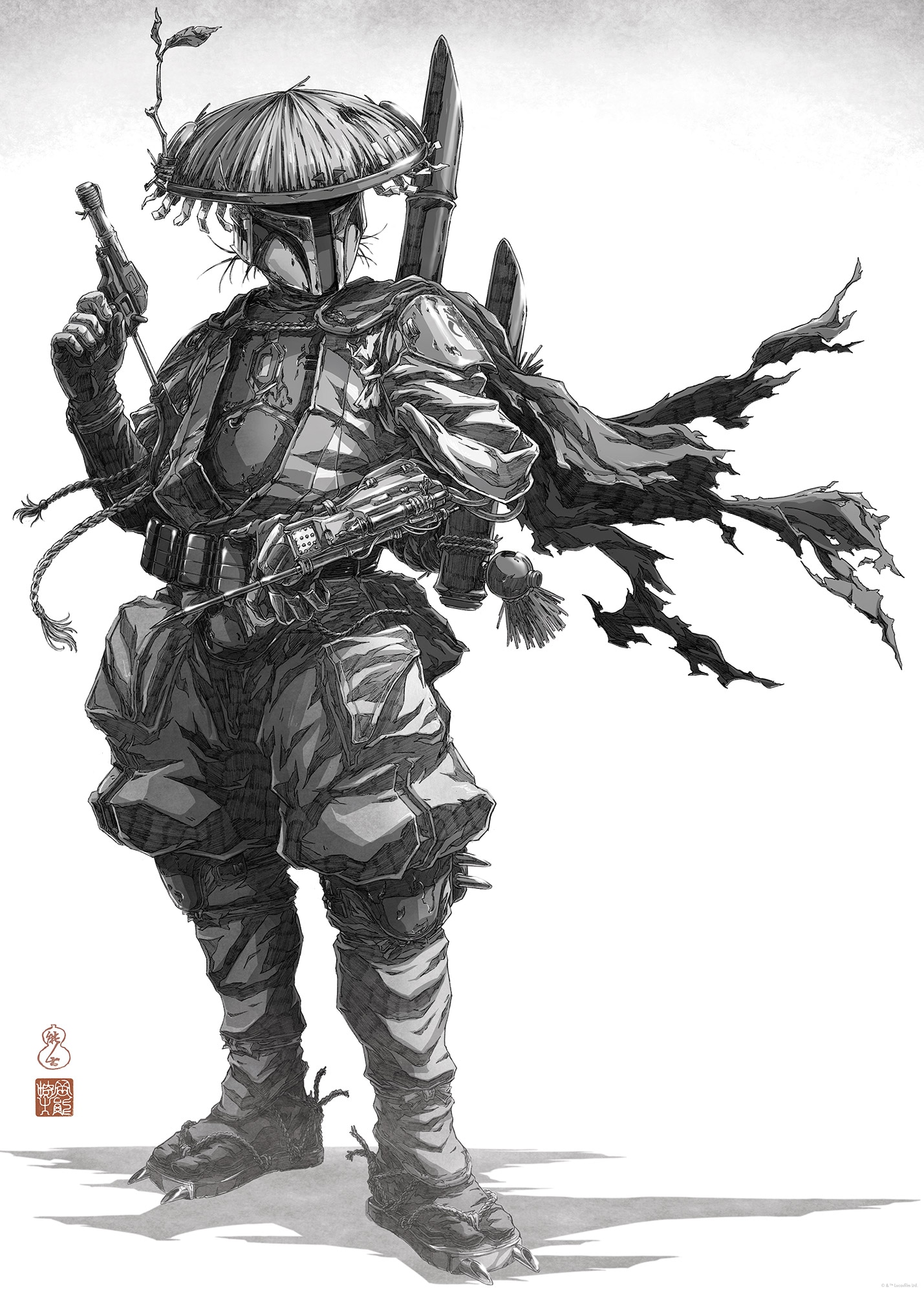 Komar Wandbild »Star Wars Vision Samurai Bounty Hunter« Disney Set, 1 Stk. tlg. 50 x 70 cm (Breite x Höhe) - Kinderzimmer, Dekoration