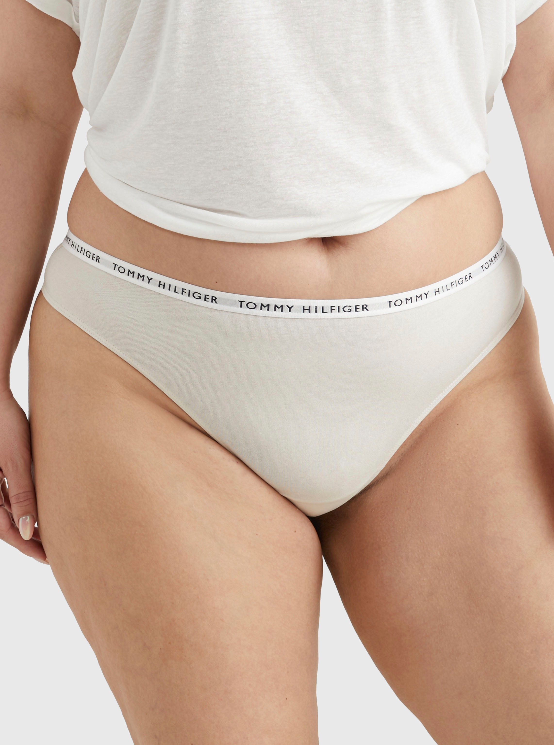 Tommy Hilfiger Underwear Slip, (Set, 3 St., 3er-Pack), mit Logo auf dem Taillenbund