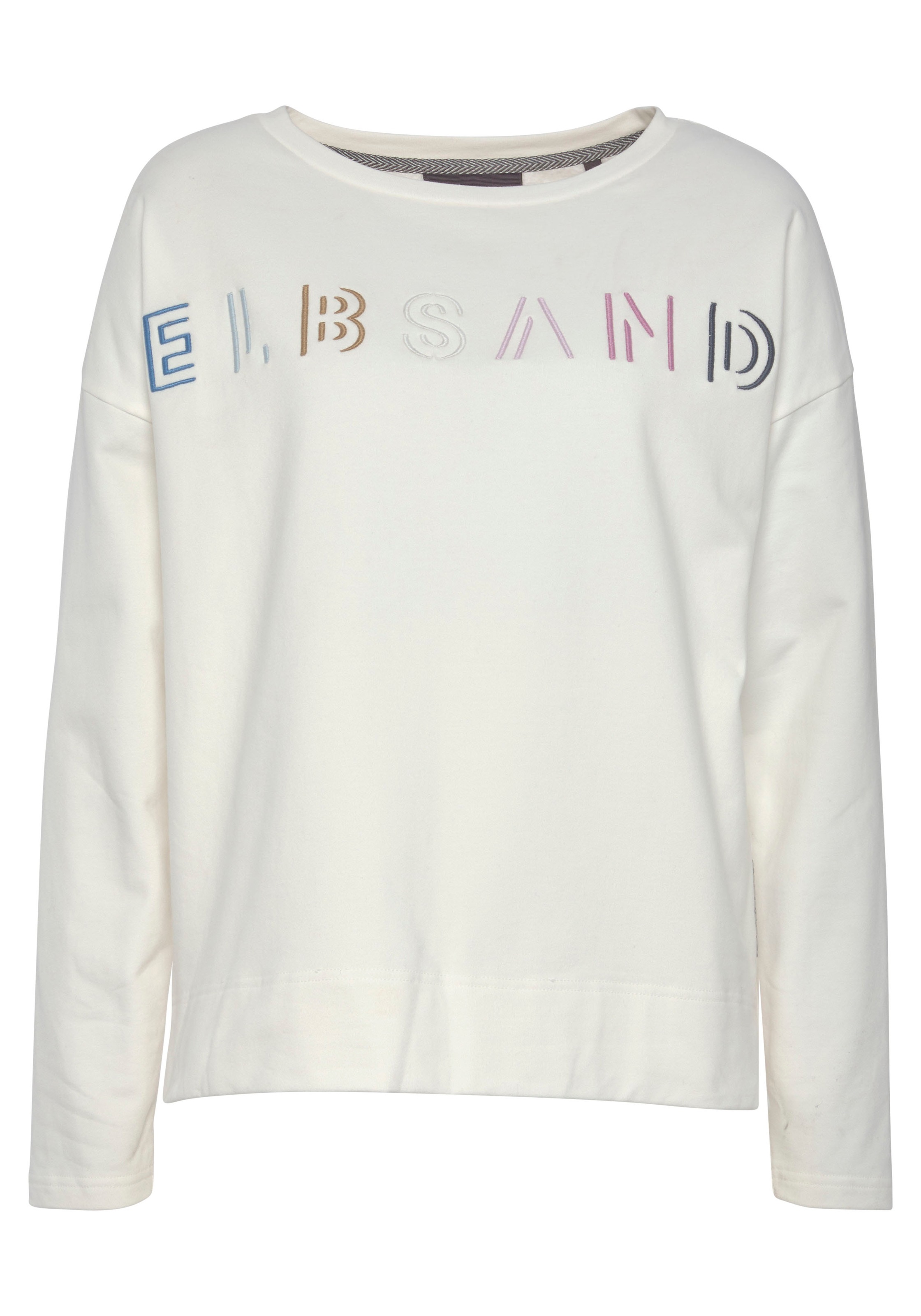 Elbsand Sweatshirt "Alma", mit Logostickerei vorne, lässige Passform, sportlich-casual