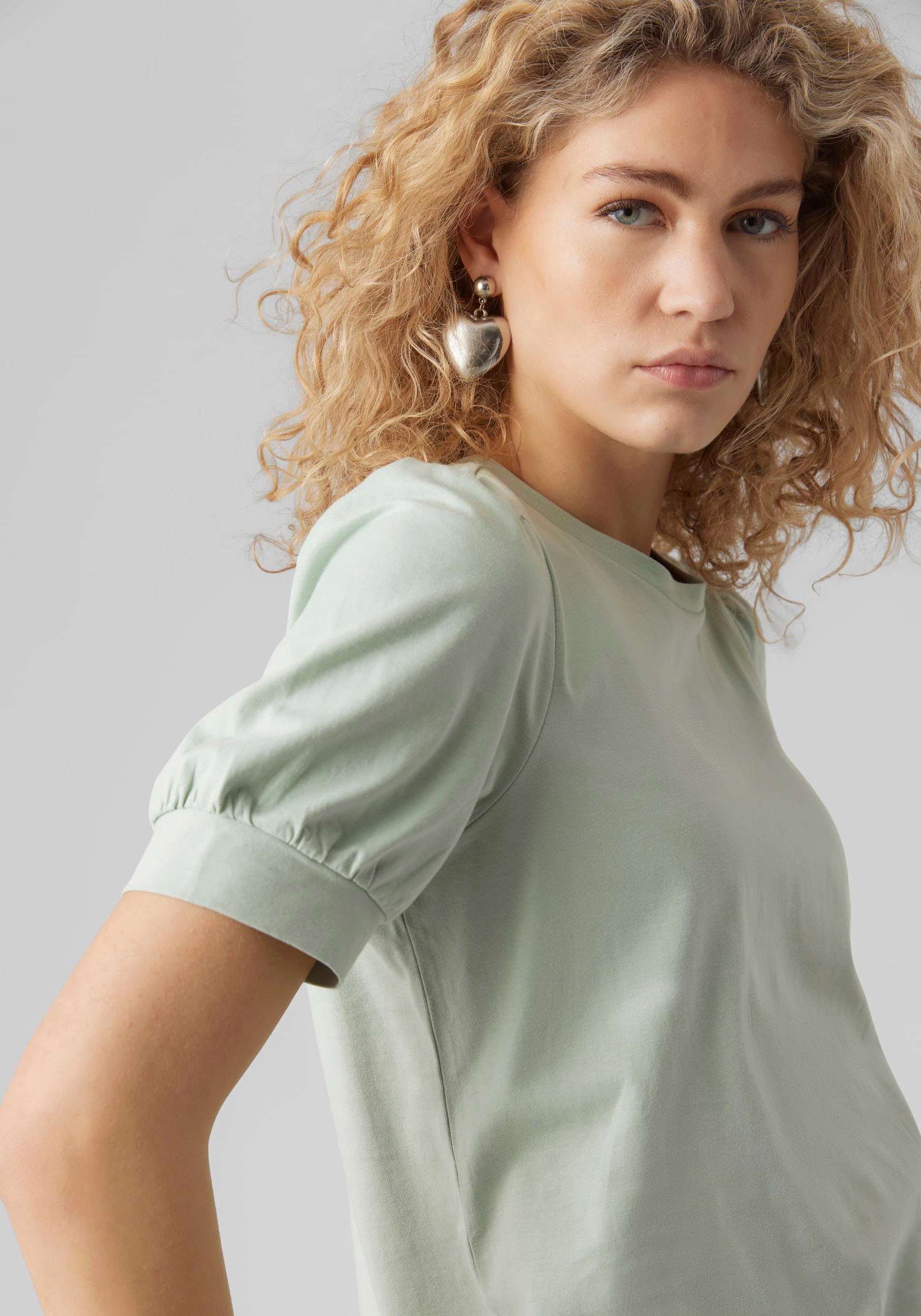 Vero Moda T-Shirt »VMKERRY 2/4 O-NECK TOP VMA JRS NOOS«, mit Rundhalsausschnitt