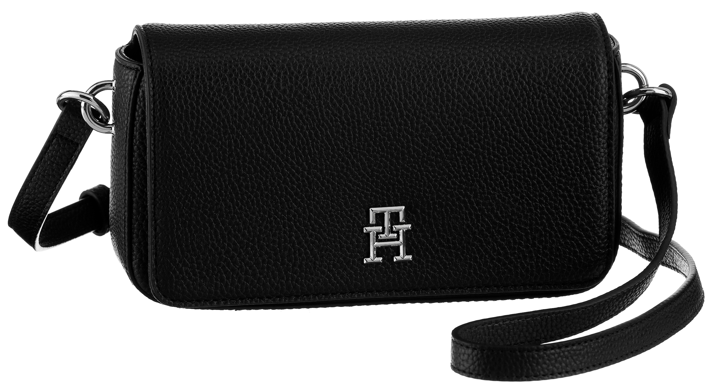 Image of Tommy Hilfiger Umhängetasche "TH EMBLEM FLAP CROSSOVER" mit TH-Emblem vorne