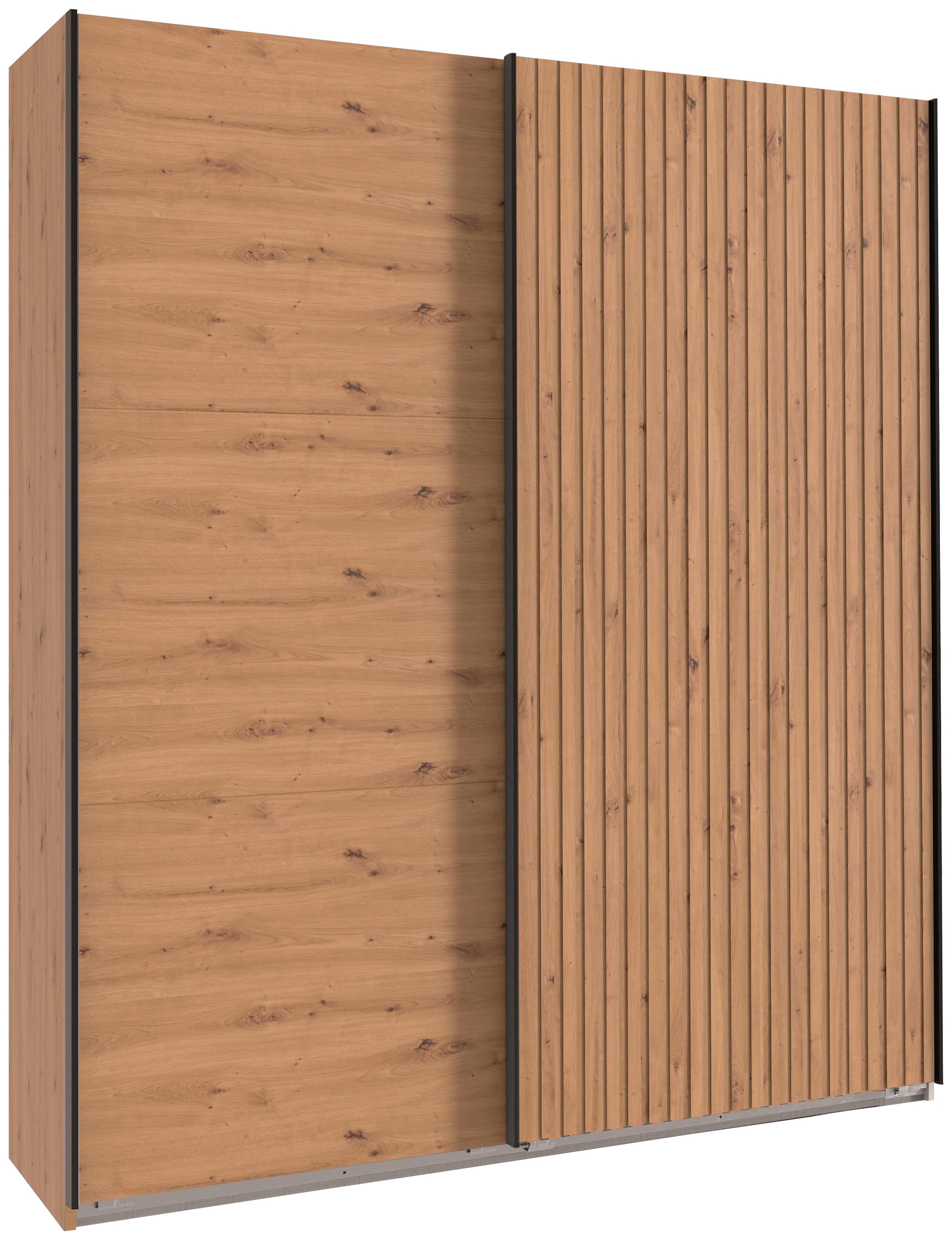 Image of Wimex Schwebetürenschrank "Andorra by fresh to go" Mit 3D-Leisten für Akustikpaneel-Optik