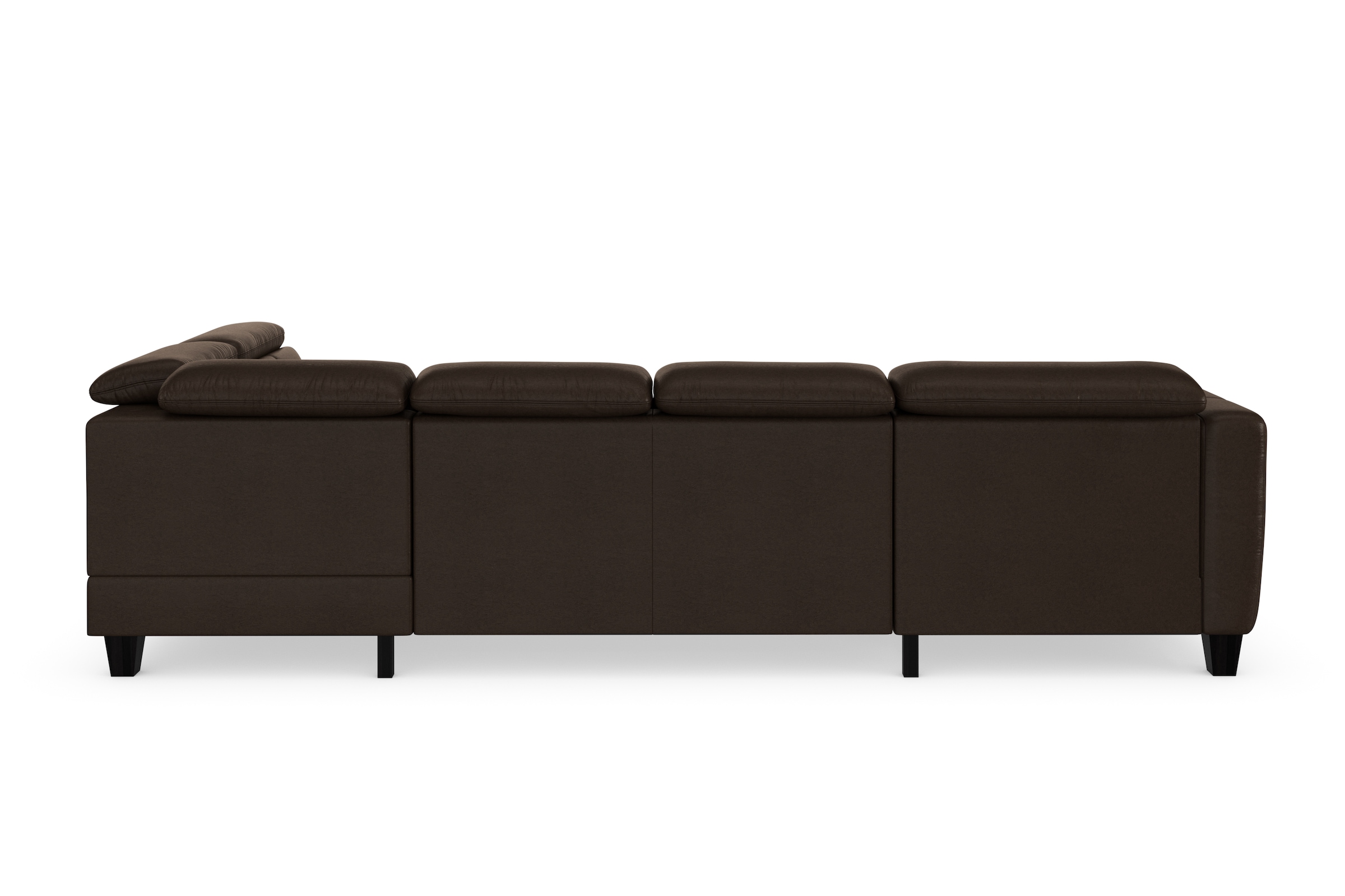 sit&more Wohnlandschaft »Belluci U-Form«, Kopfteilverstellung und Federkern, wahlweise mit Bettfunktion